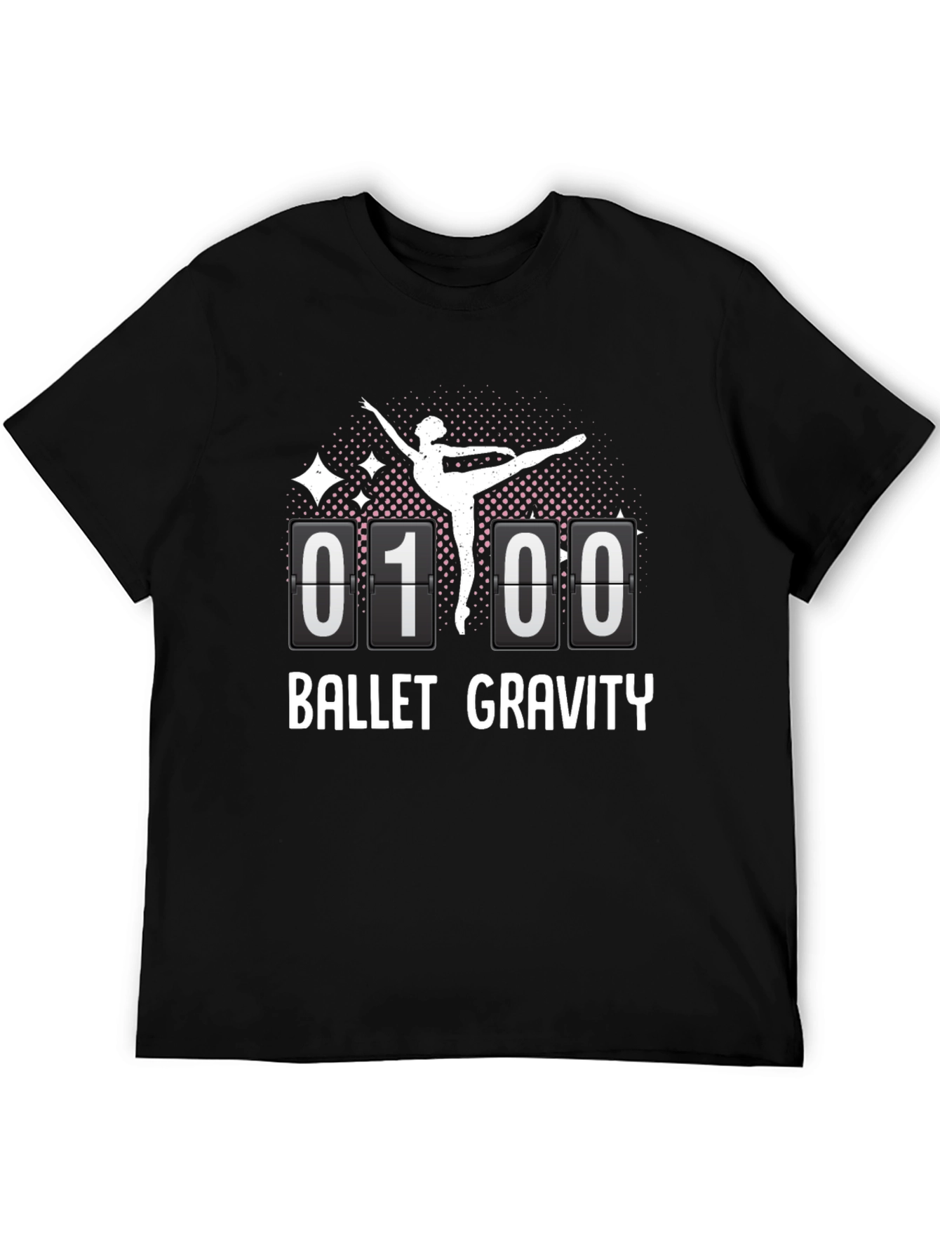 Black Ballet Gravity T-Shirt | Dancer Design view 5