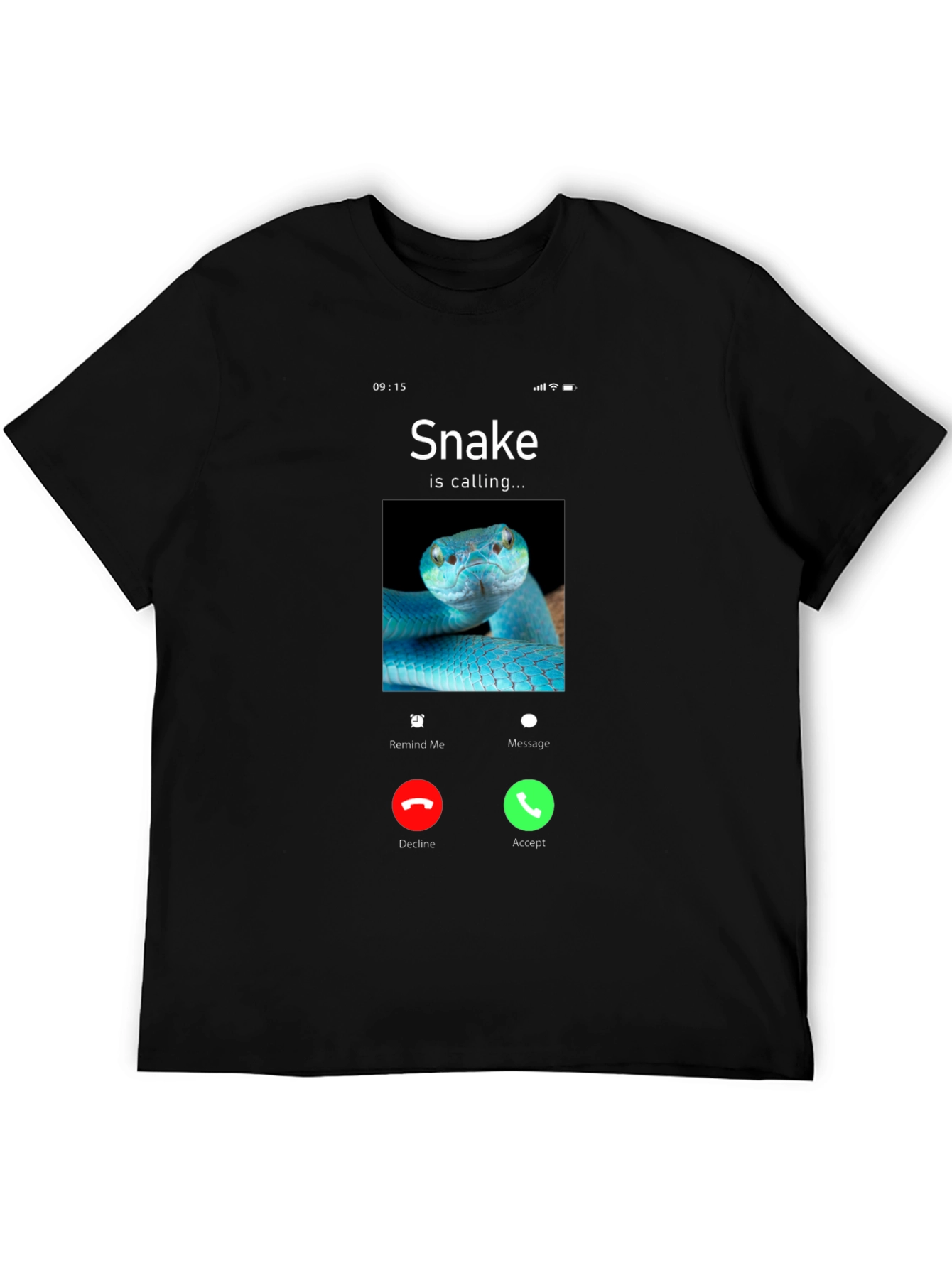 Black Snake Calling T-Shirt - Funny Reptile Lover Tee view 5