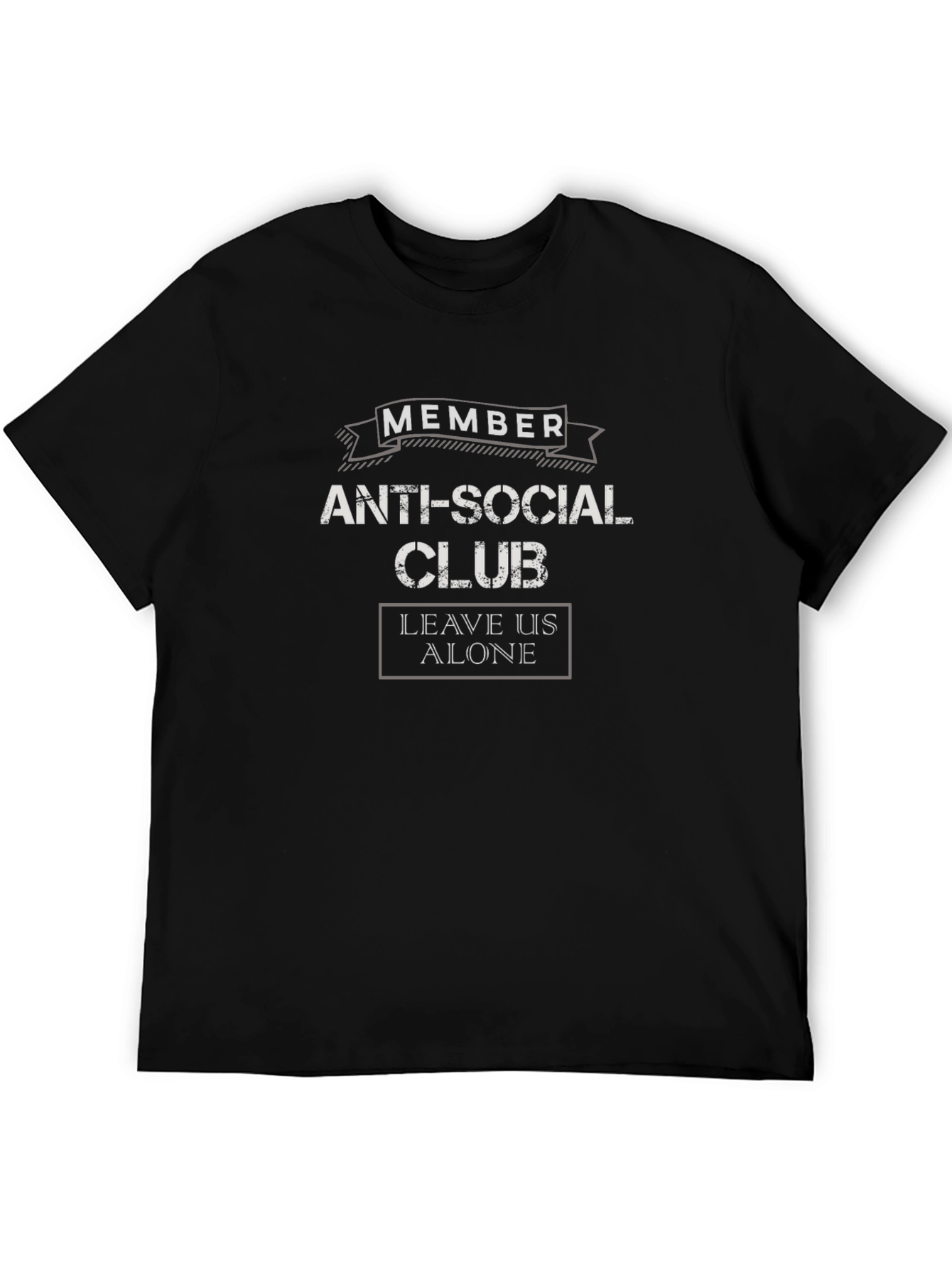 Black Anti-Social Club Member Black T-Shirt view 5