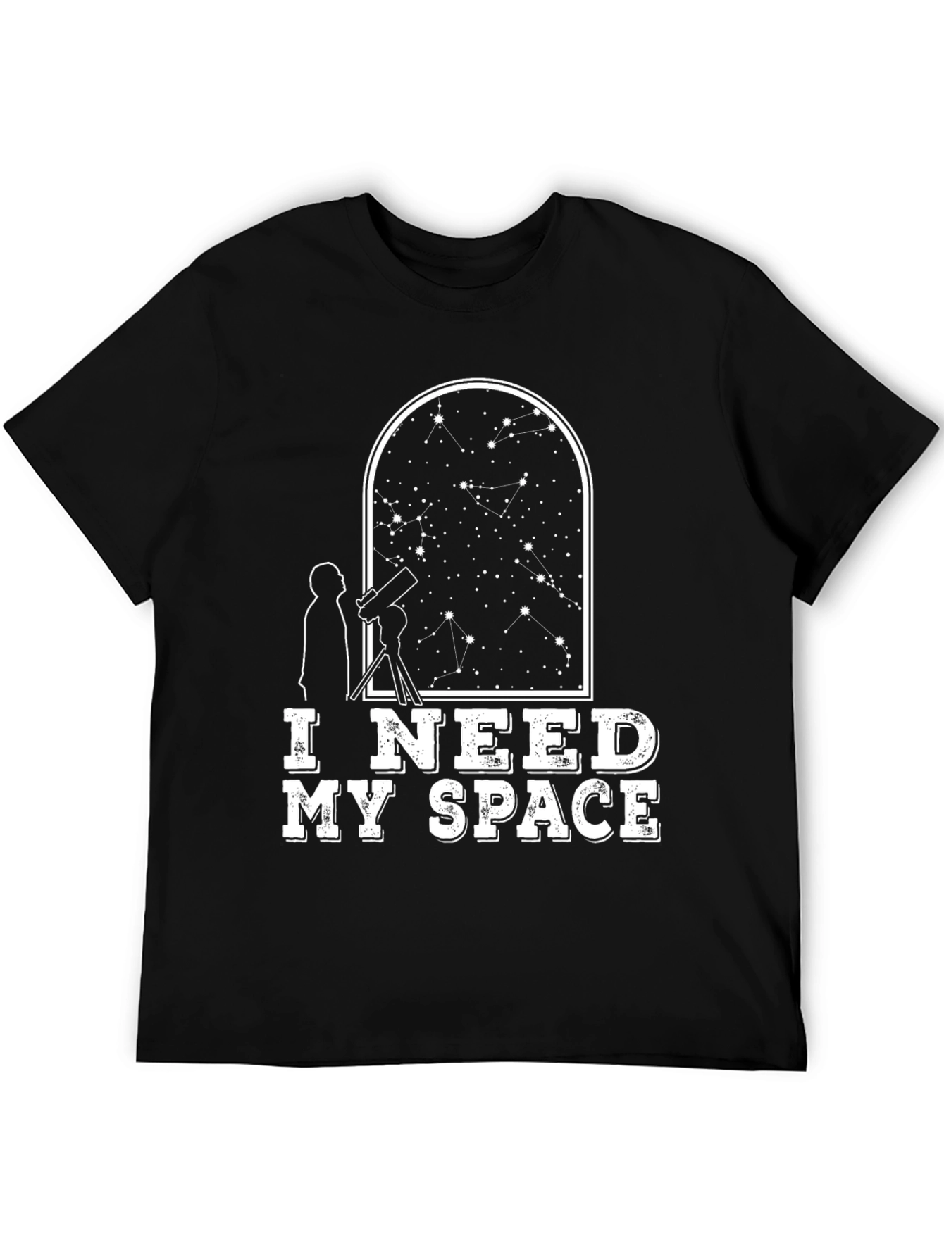 Black I Need My Space Graphic Tee view 5