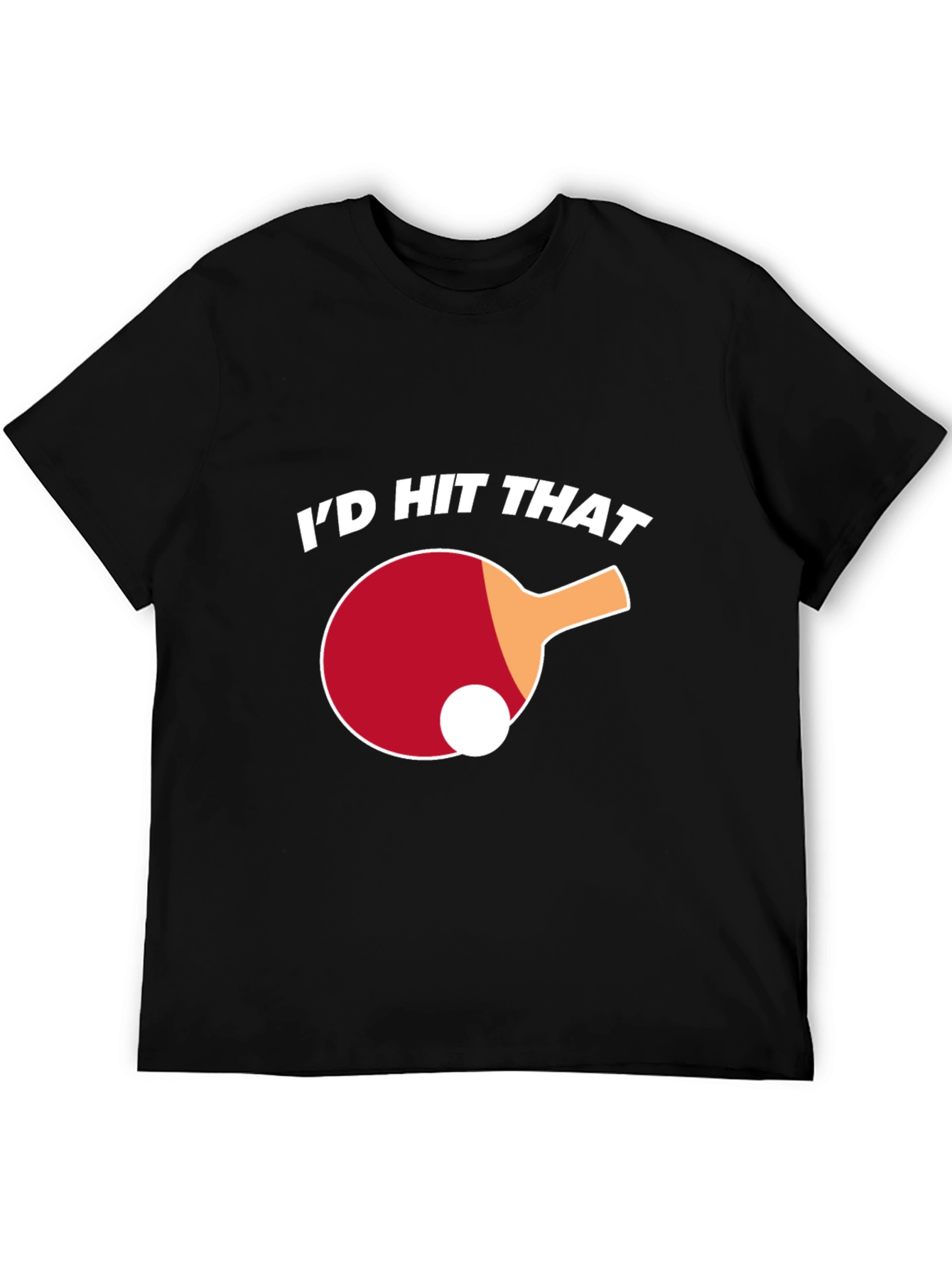 Black I'd Hit That Ping Pong T-Shirt view 5