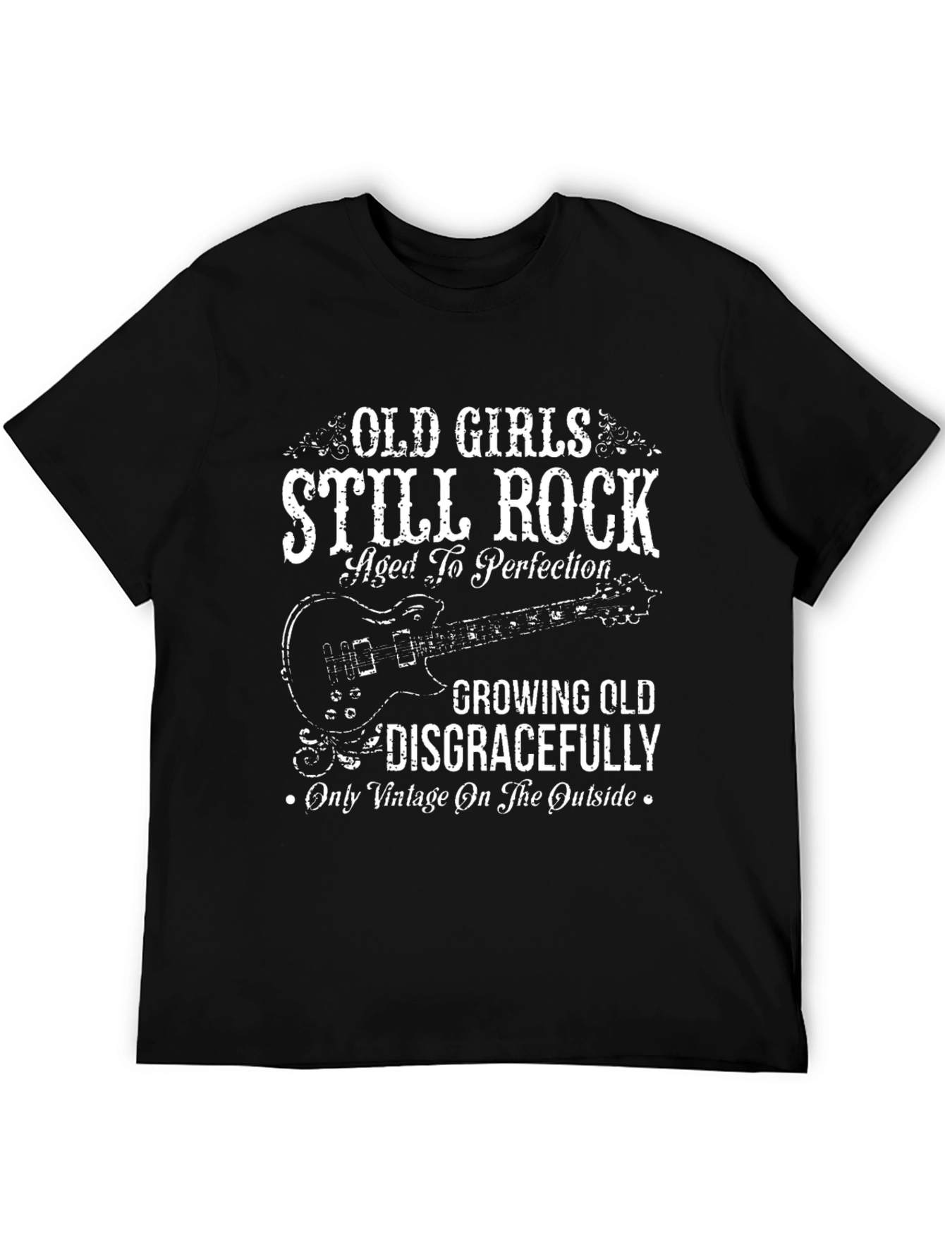 Black Old Girls Still Rock T-Shirt view 5