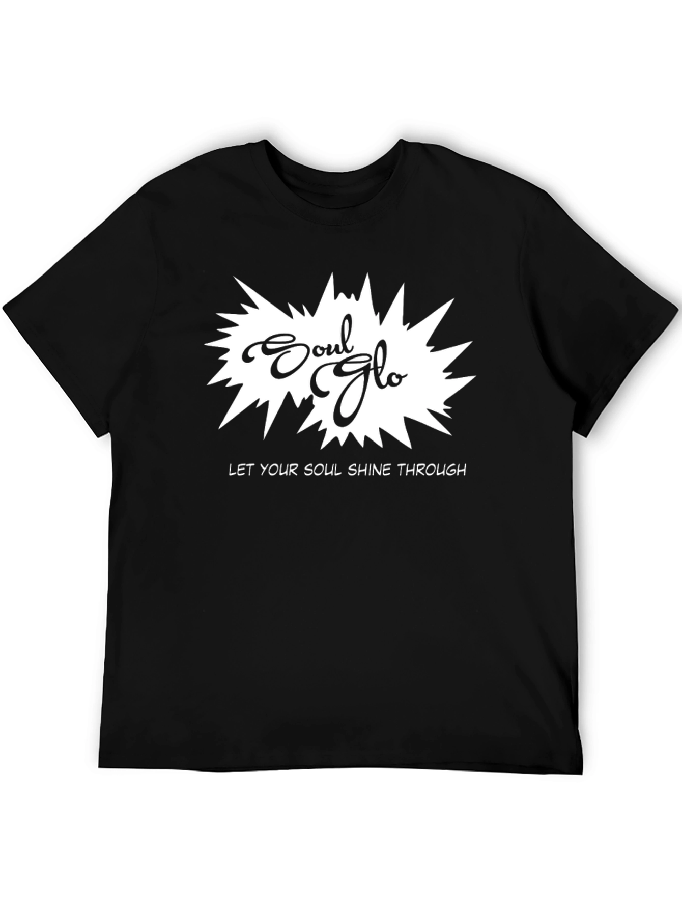 Black Soul Glo Black T-Shirt - Let Your Soul Shine view 5