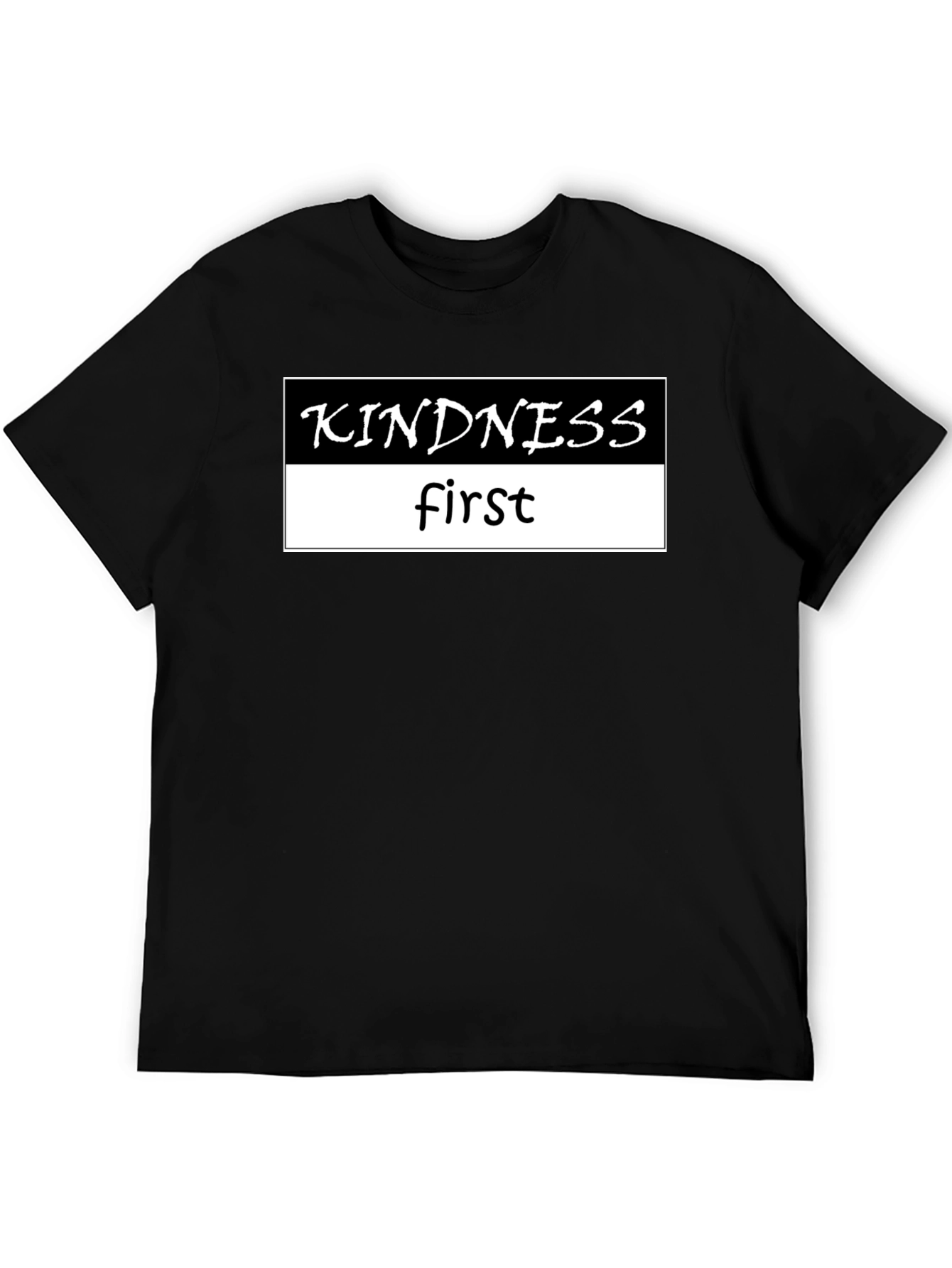 Black Kindness First Black Graphic Tee view 5
