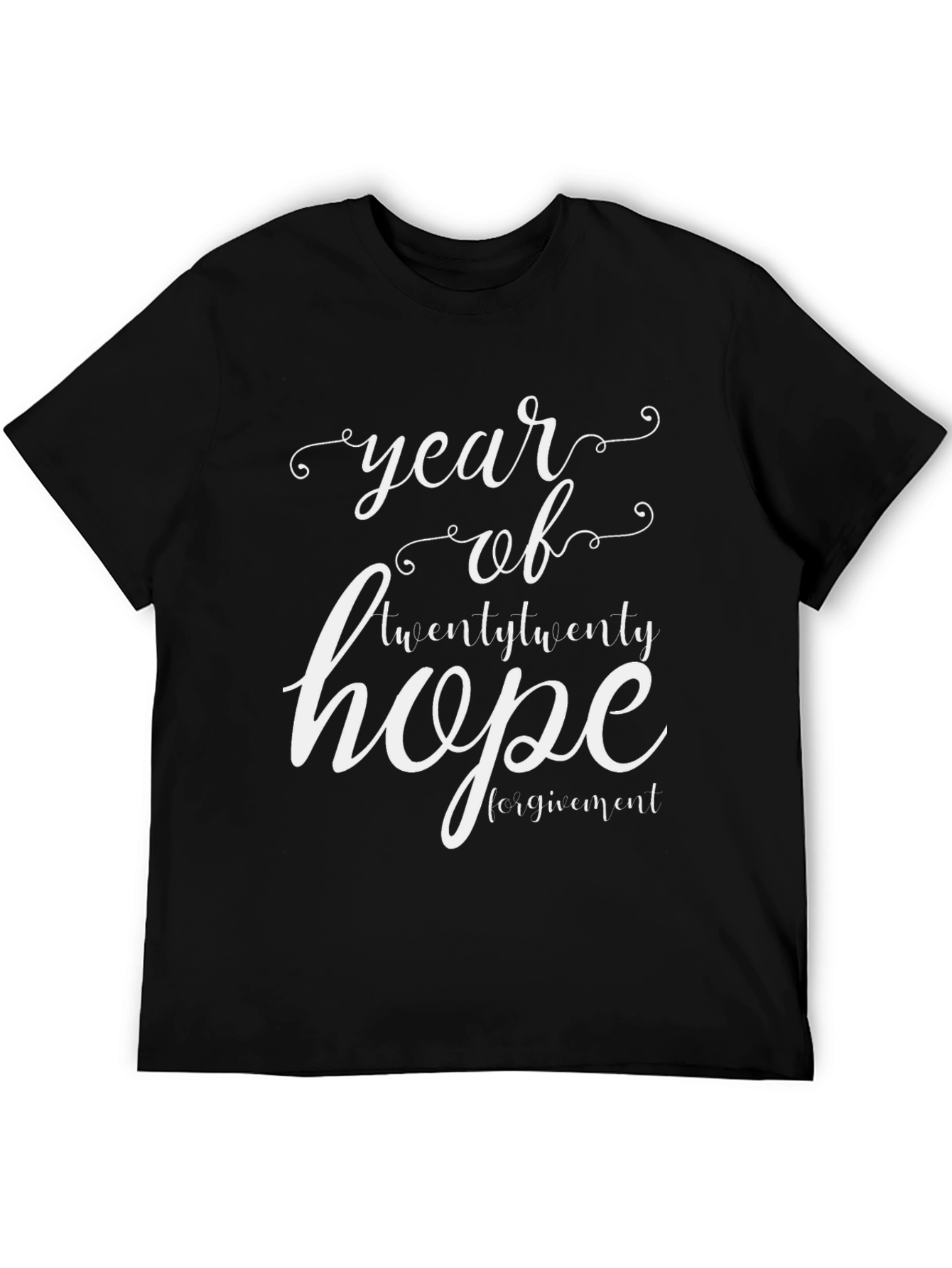 Black Year of Hope Graphic T-Shirt - Black view 5