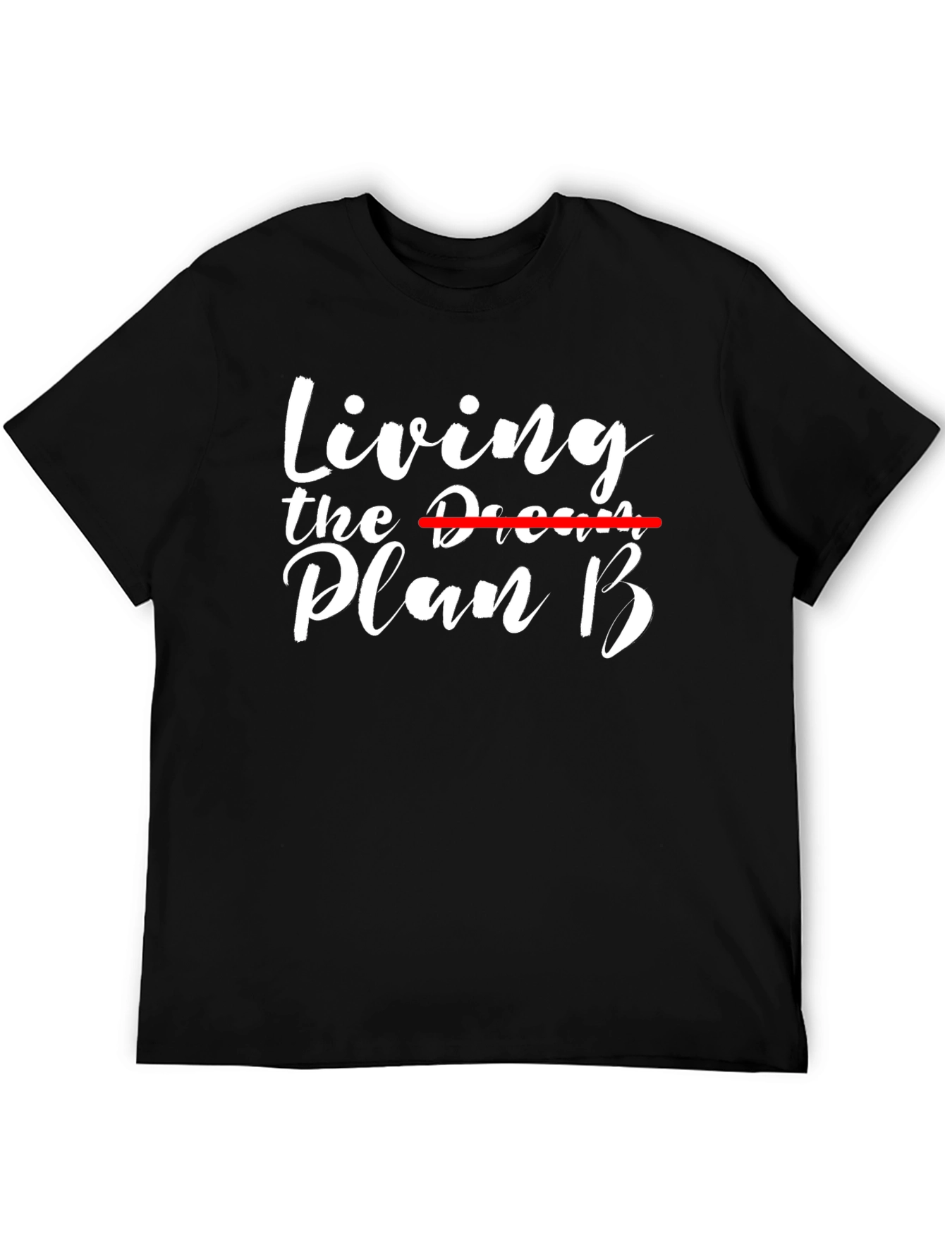 Black Living the Plan B T-Shirt - Black view 5