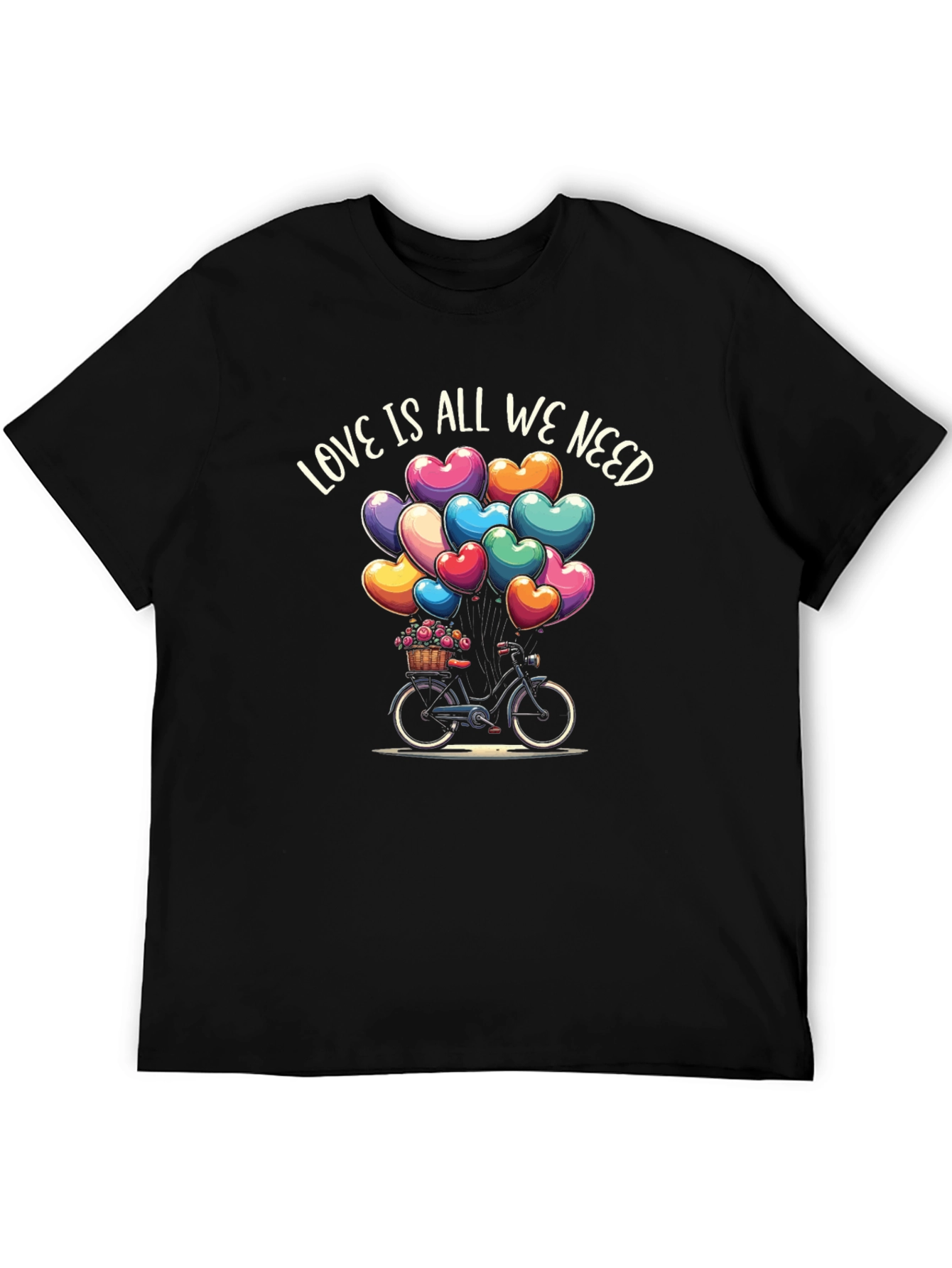 Black Love Is All We Need Bicycle T-Shirt view 5