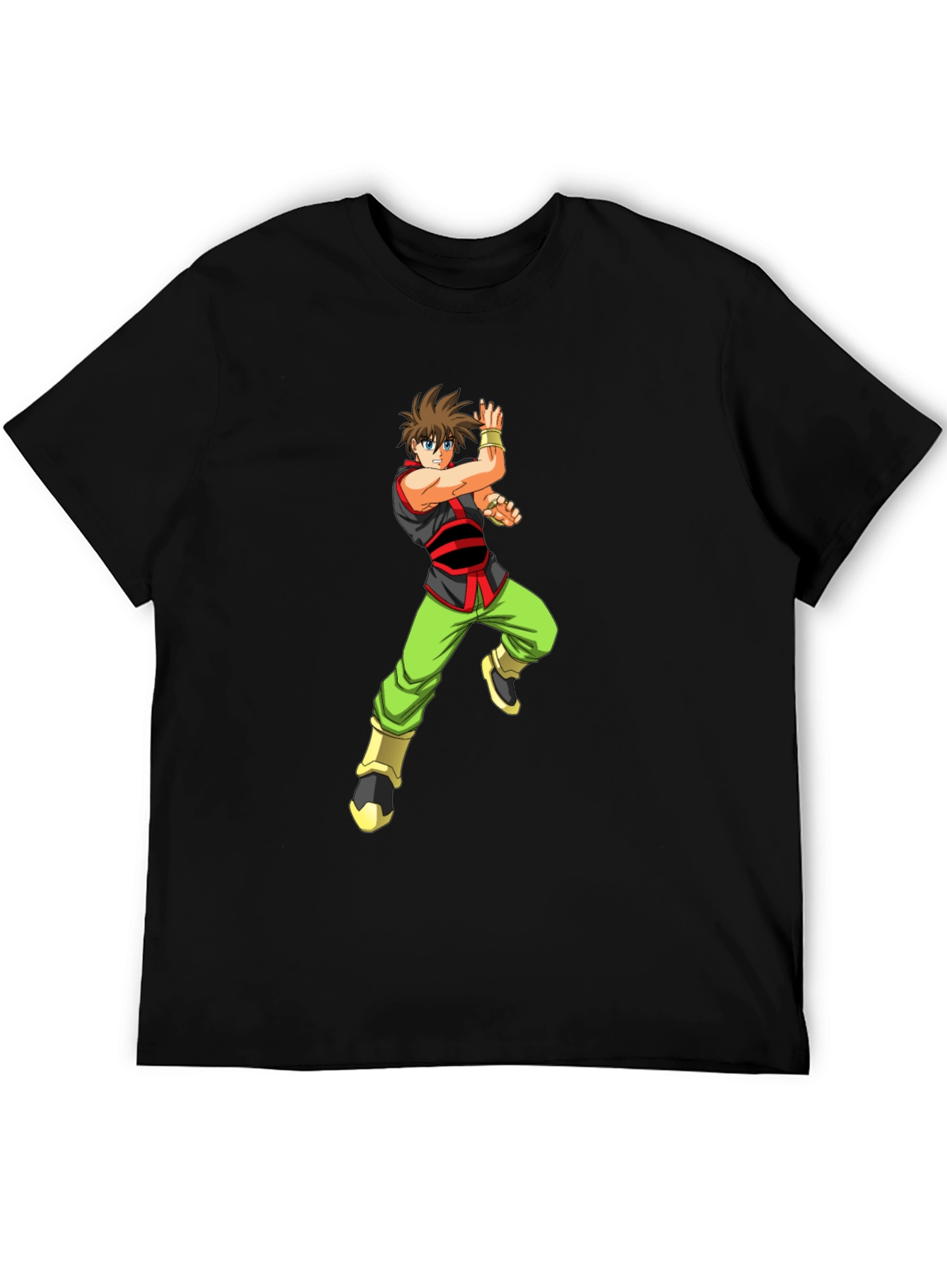 Anime Warrior Black T-Shirt - 5