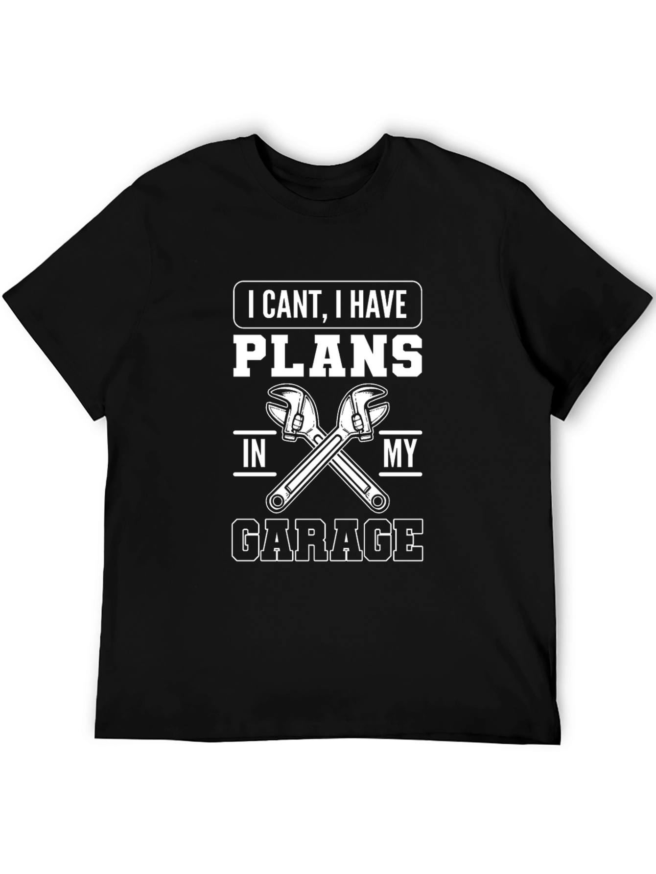 Black Garage Plans T-Shirt view 5