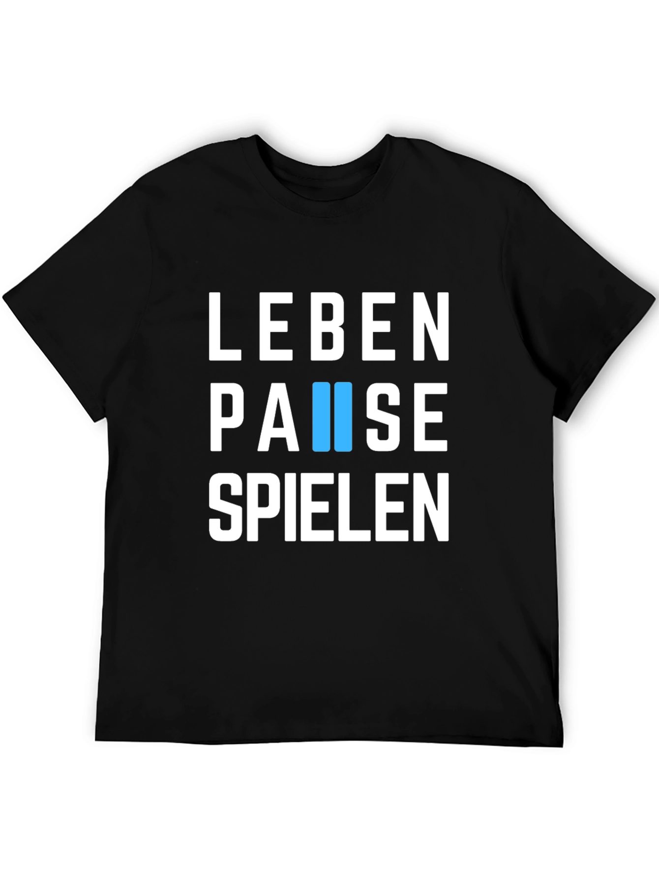 Black Leben Pause Spielen T-Shirt - Relax & Play view 5