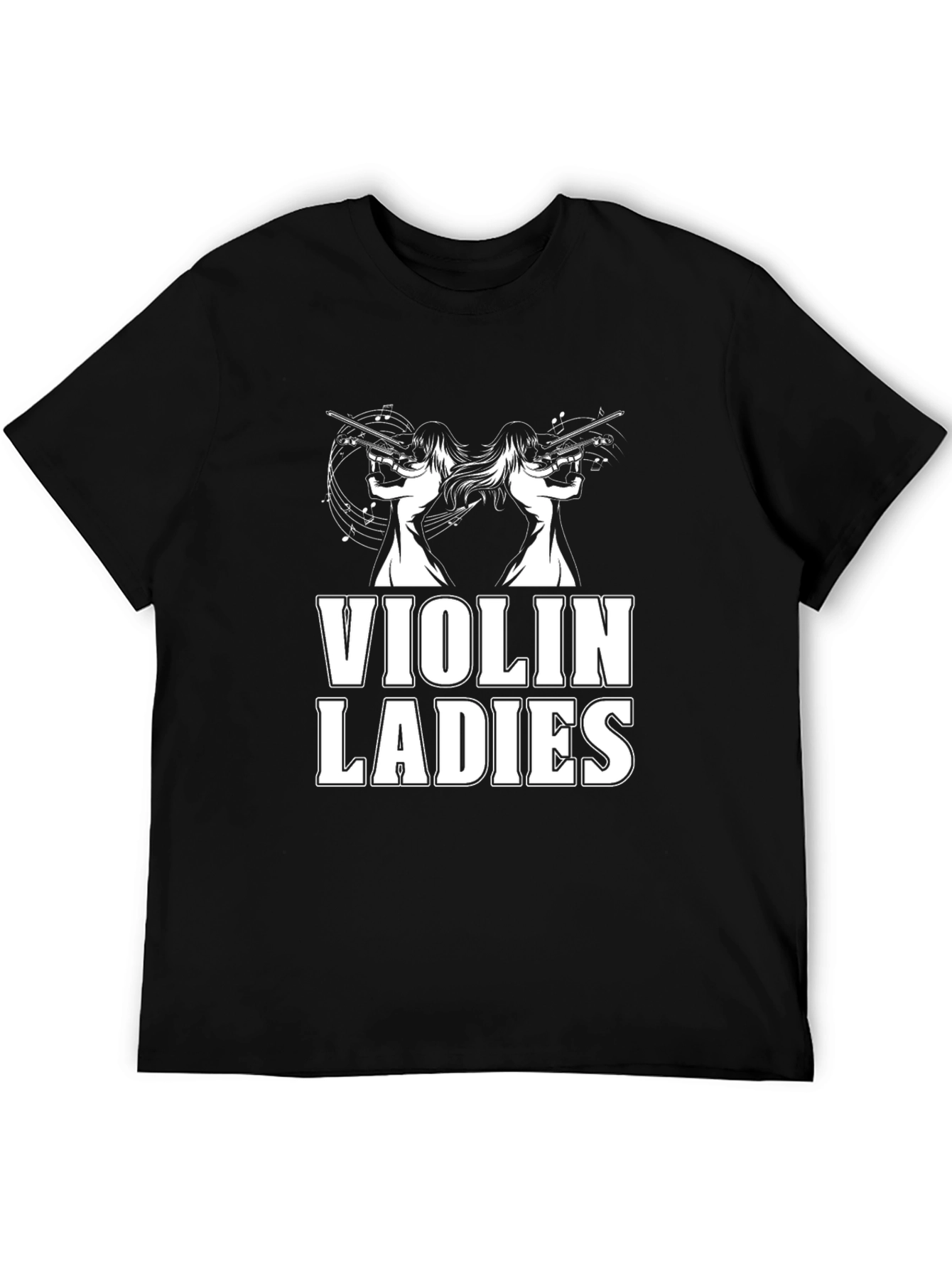 Black Violin Ladies Graphic Tee - Black Novelty T-Shirt view 5
