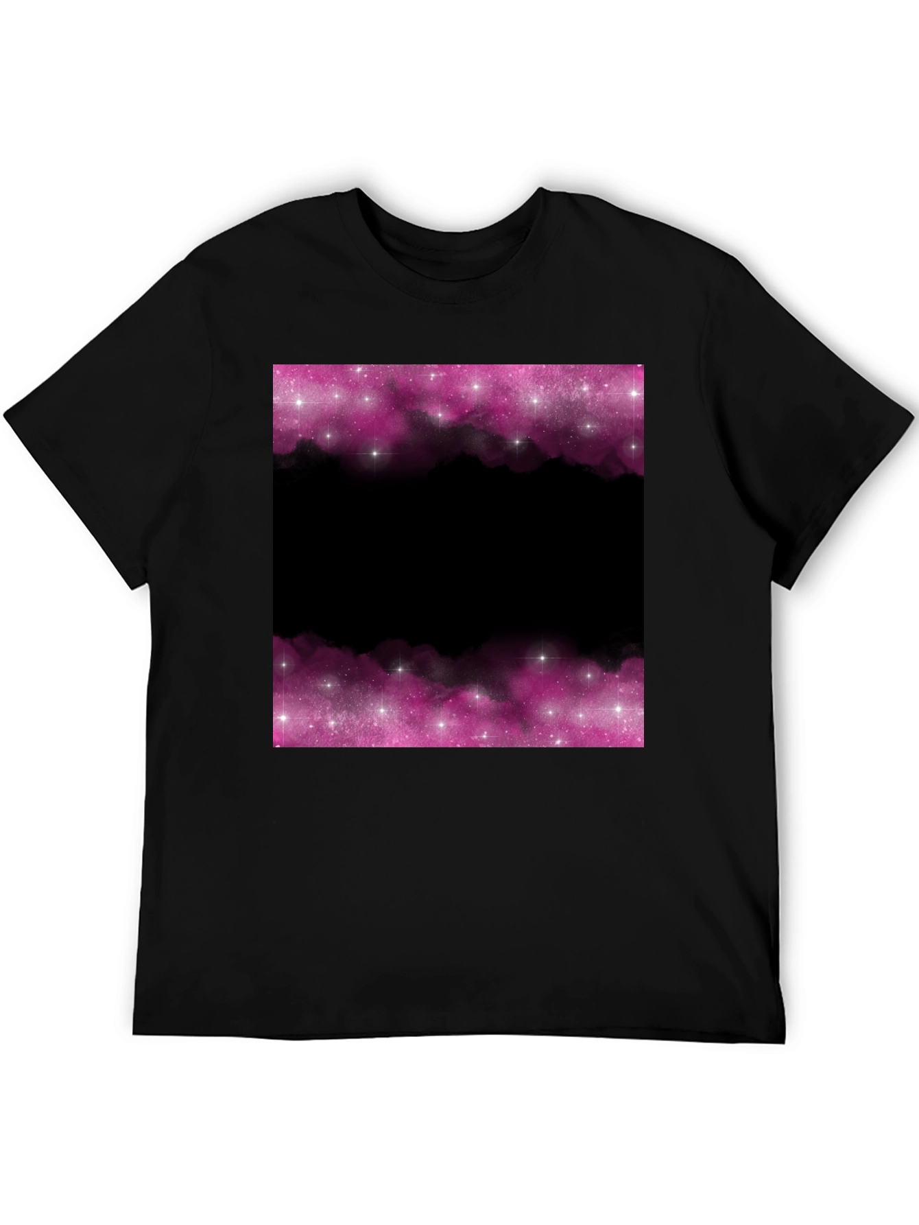 Black Galaxy Dreams T-Shirt - Black Space Design view 5