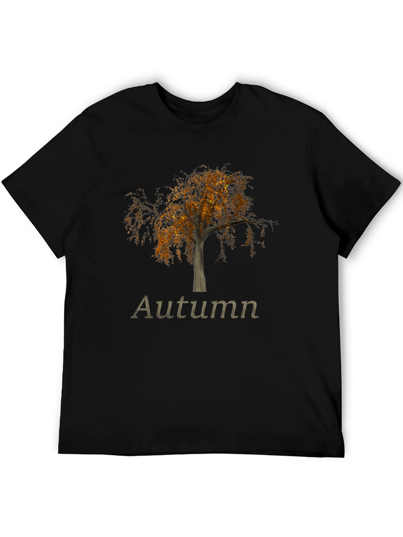 Black Autumn Tree Graphic Tee - Black view 5