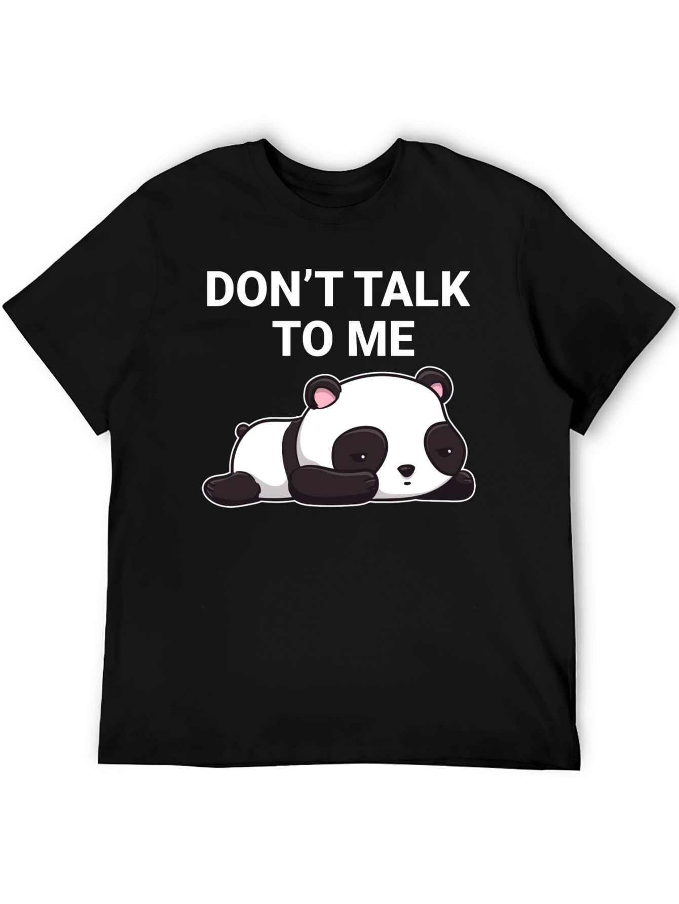 Black Don't Talk To Me Panda T-Shirt view 5