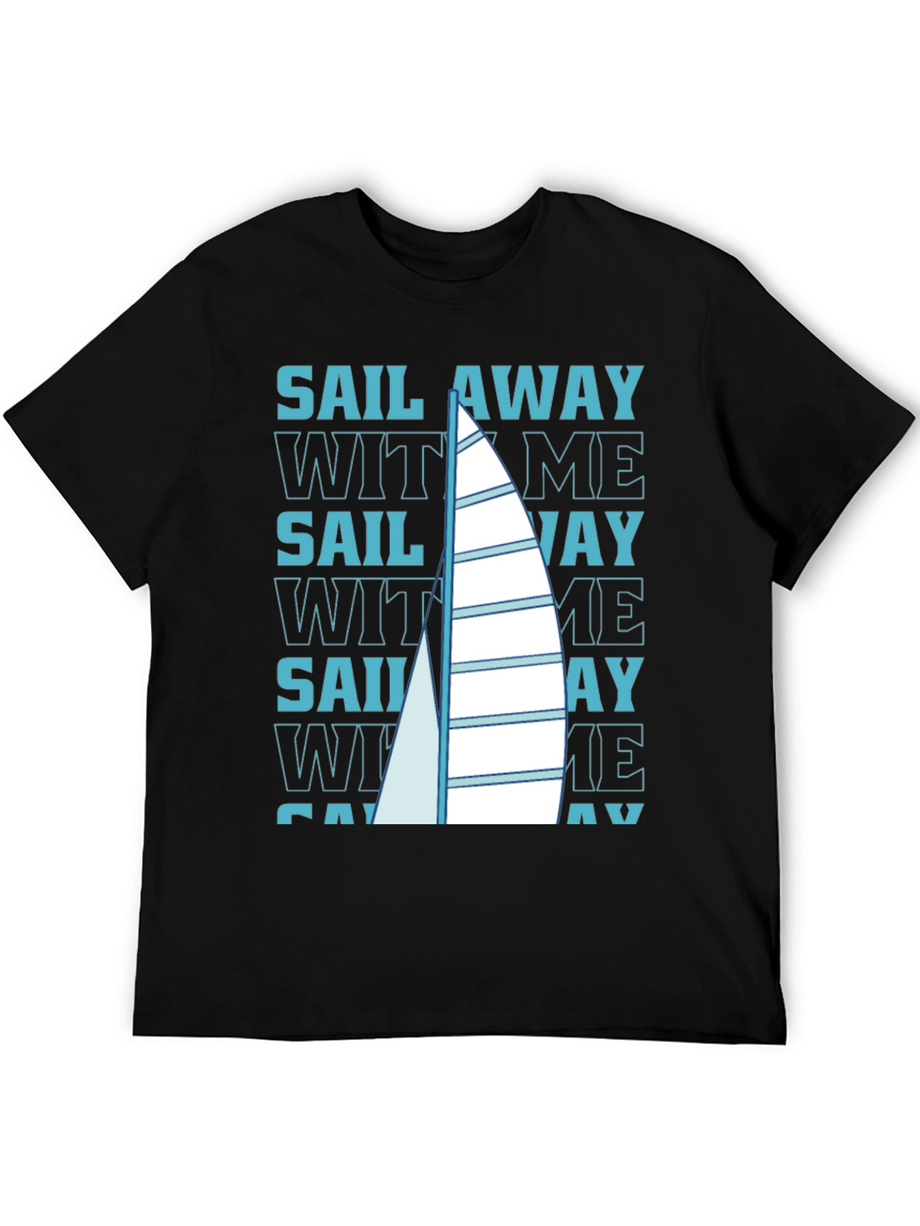 Black Sail Away With Me Graphic Tee view 5