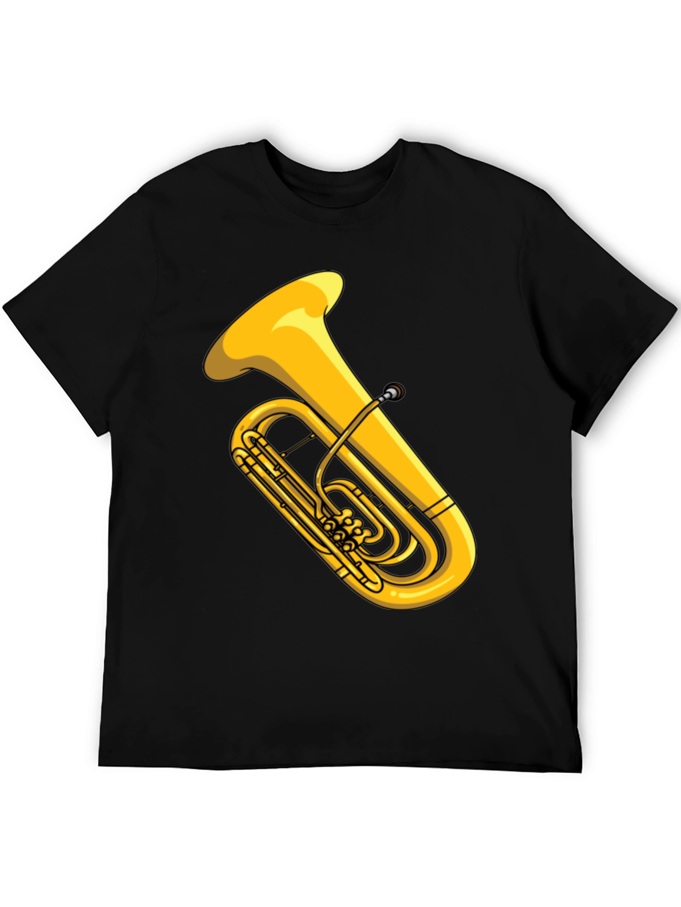 Black Tuba Graphic Tee - Musical Instrument Shirt view 5