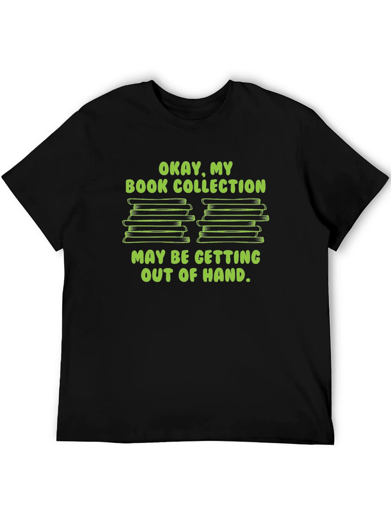 Black Funny Book Collection T-Shirt - Out of Hand view 5
