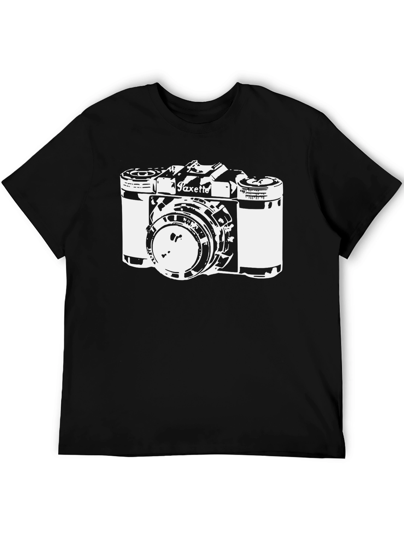 Black Vintage Camera Graphic T-Shirt - Classic Photography Tee view 5