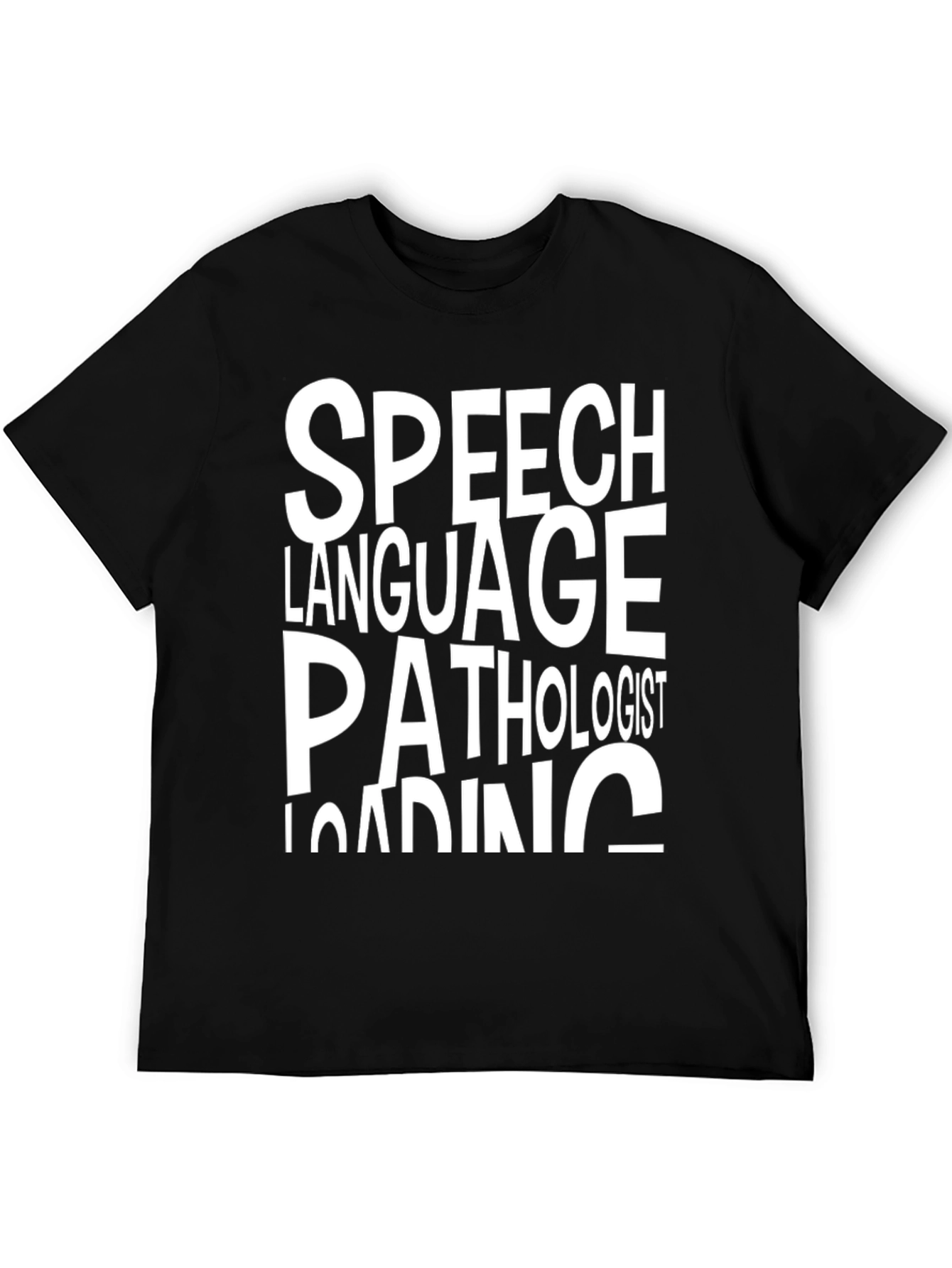 Black Speech Language Pathologist T-Shirt view 5