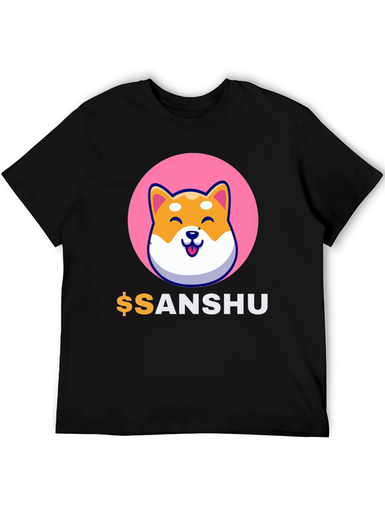 Black Sanshu Inu Crypto T-Shirt view 5