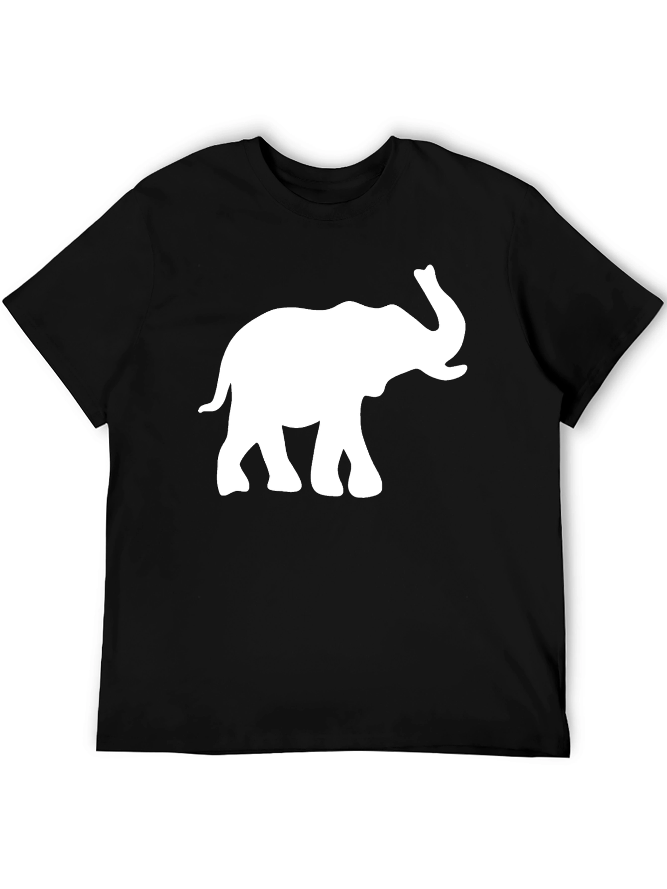 Black Elephant Graphic Tee - Classic Black T-Shirt view 5