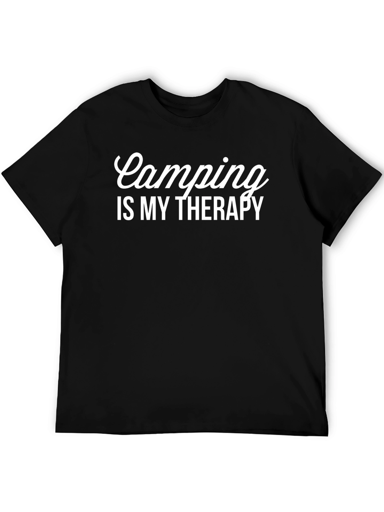 Black Camping is My Therapy Graphic Tee view 5