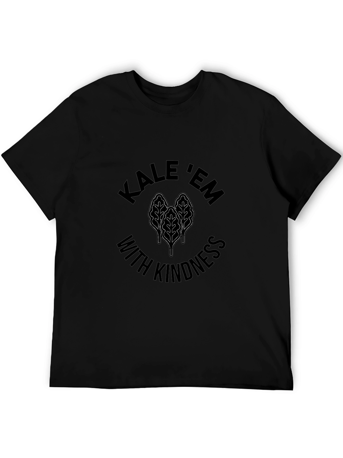 Black Kale 'Em With Kindness Black T-Shirt view 5