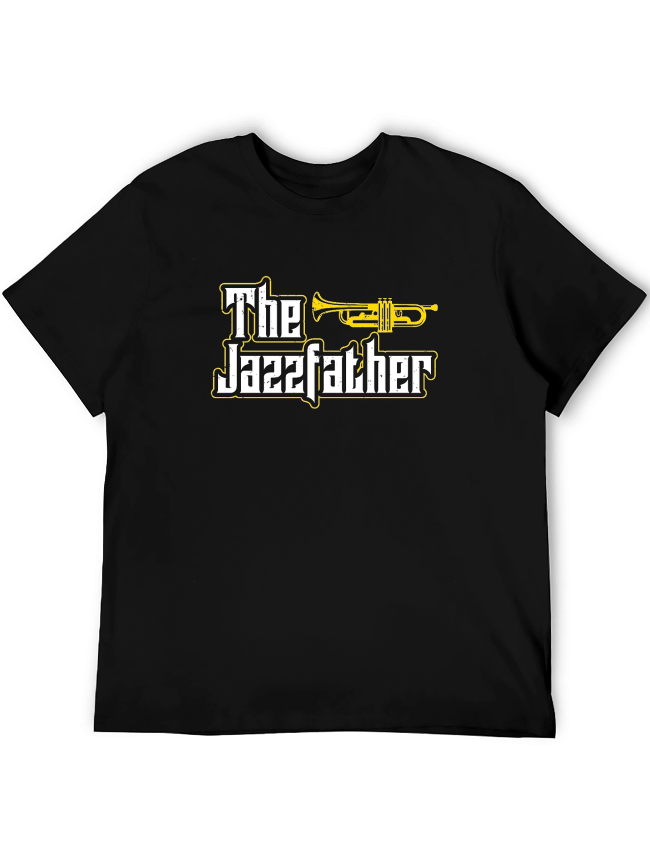 Black The Jazzfather Graphic T-Shirt - Black Cotton Tee view 5