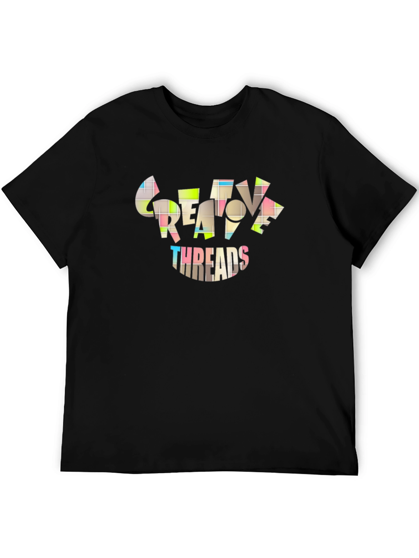Black Creative Threads Graphic T-Shirt view 5