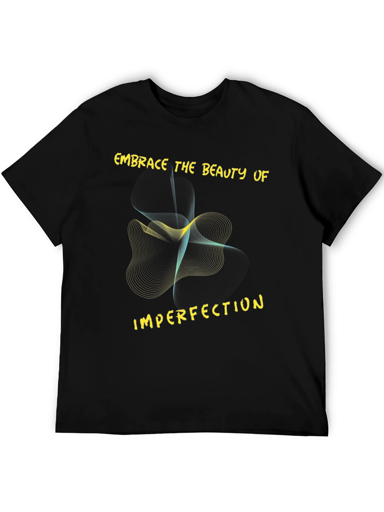 Black Embrace Imperfection Graphic Tee view 5