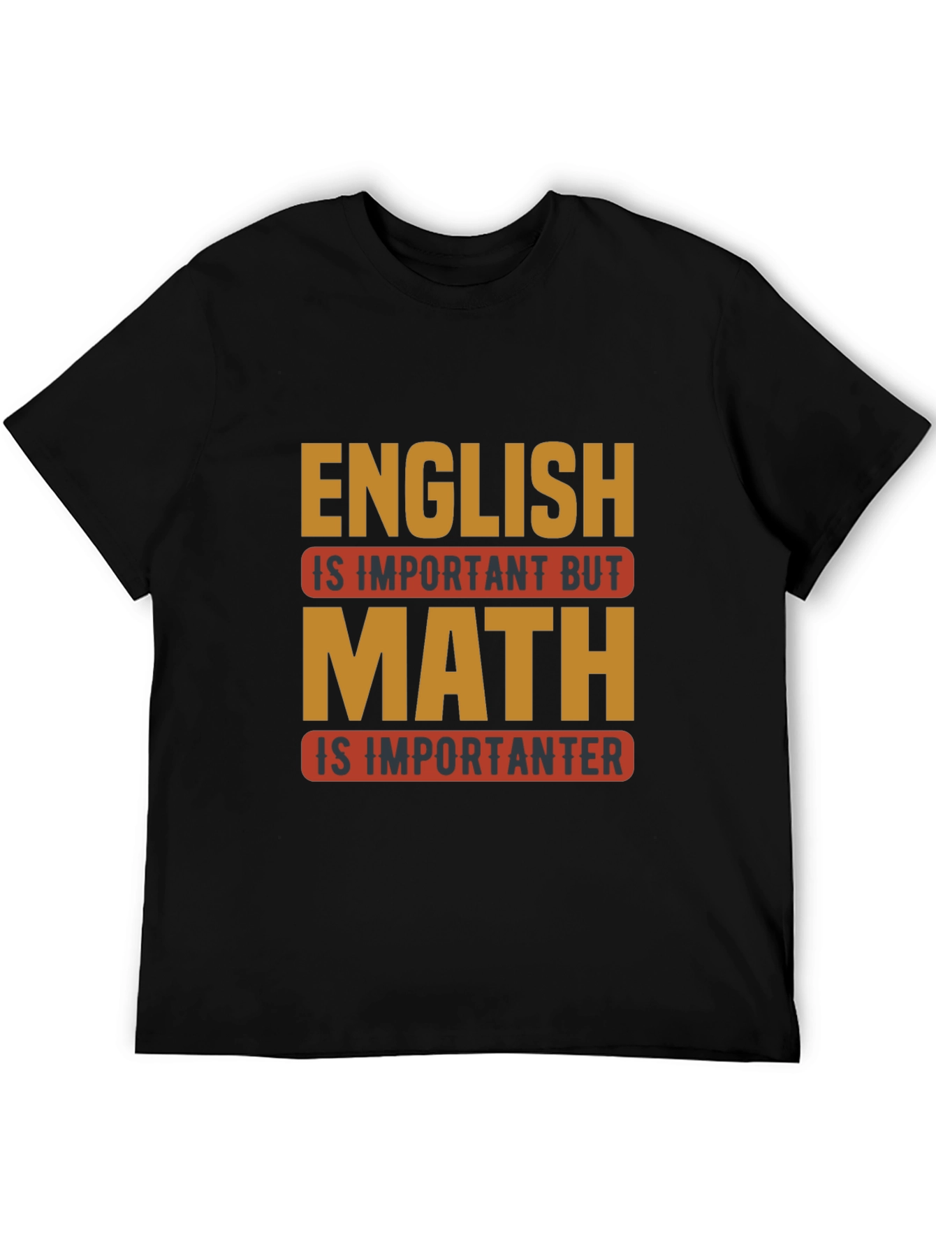 Black Funny Math Humor T-Shirt view 5
