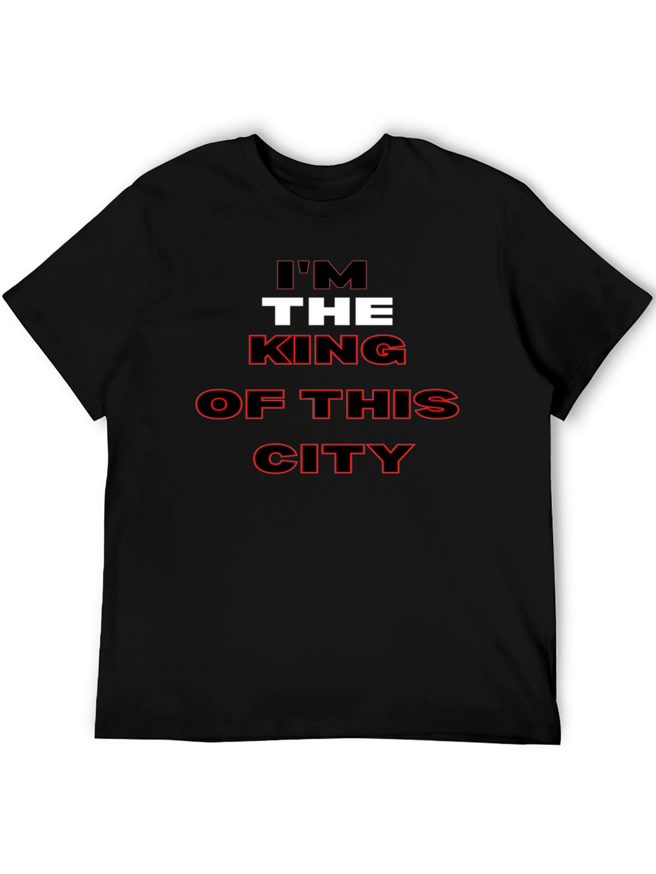 Black I'm The King of This City Black T-Shirt view 5