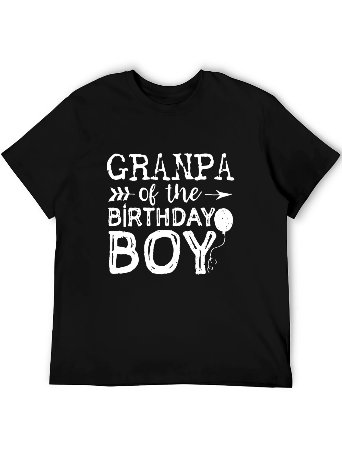 Black Grandpa Birthday Boy Black Graphic T-Shirt view 5
