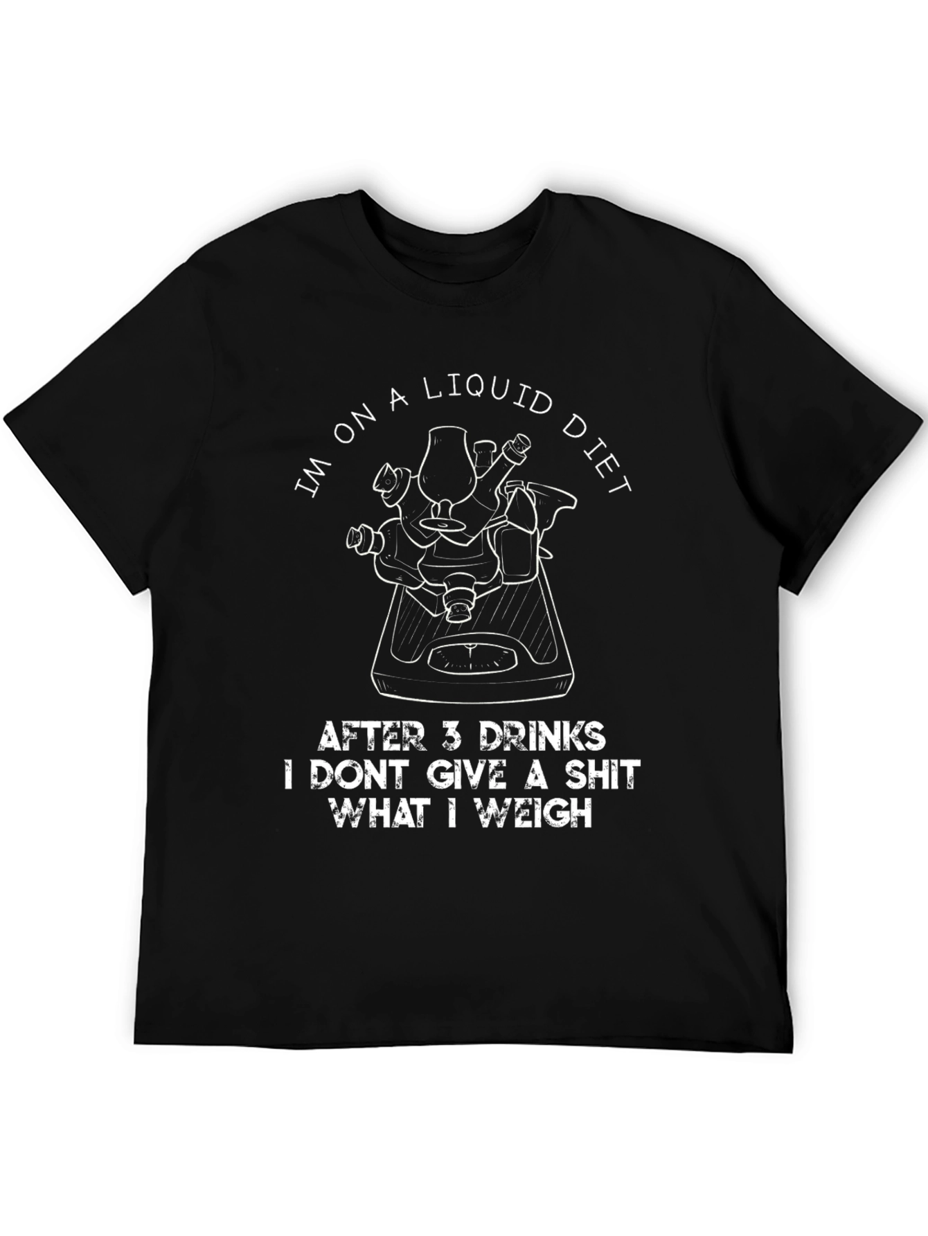 Black Liquid Diet T-Shirt - Funny Drinking Tee view 5