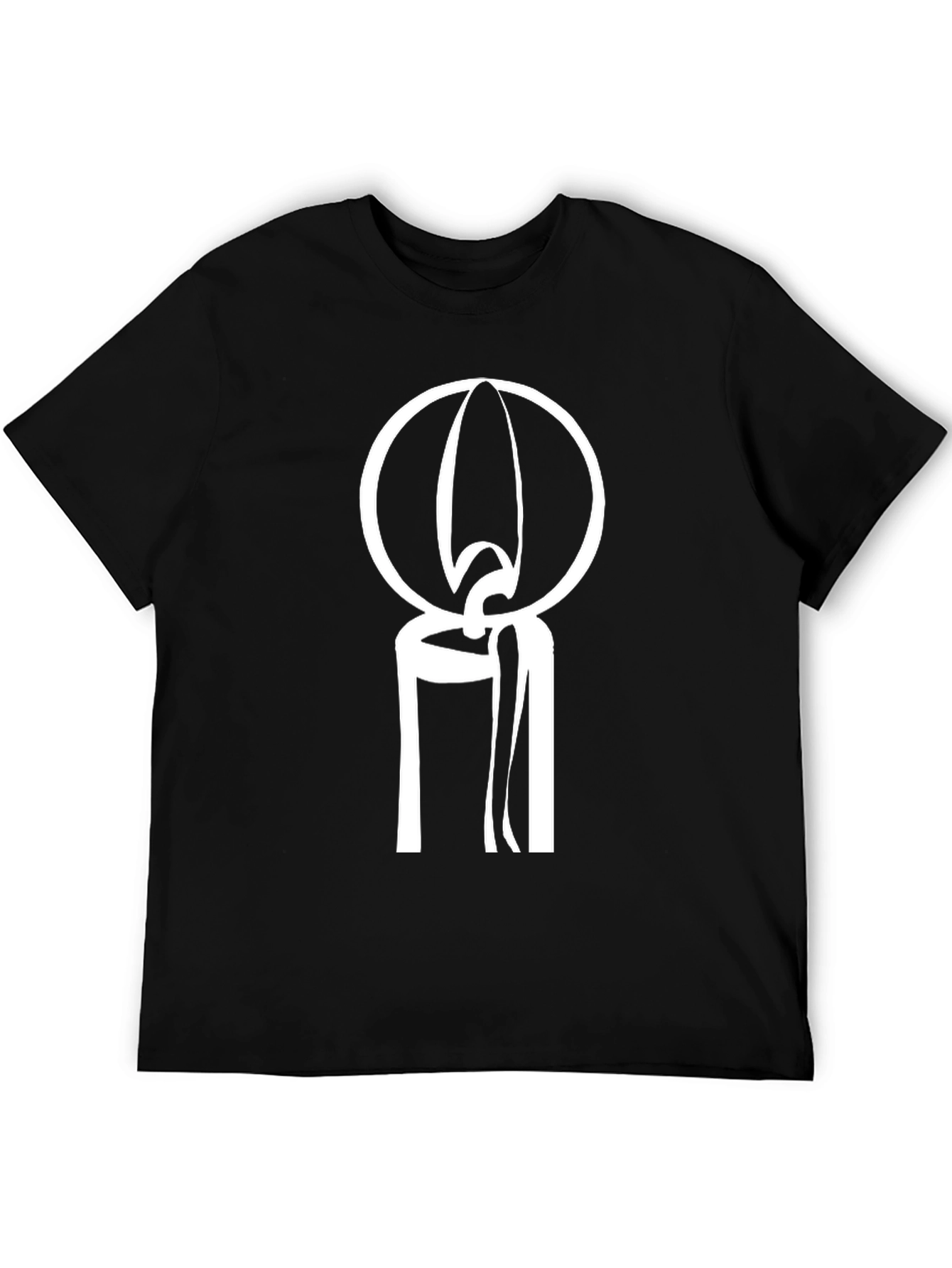 Black Candlelight Graphic Tee - Soft Cotton Blend view 5