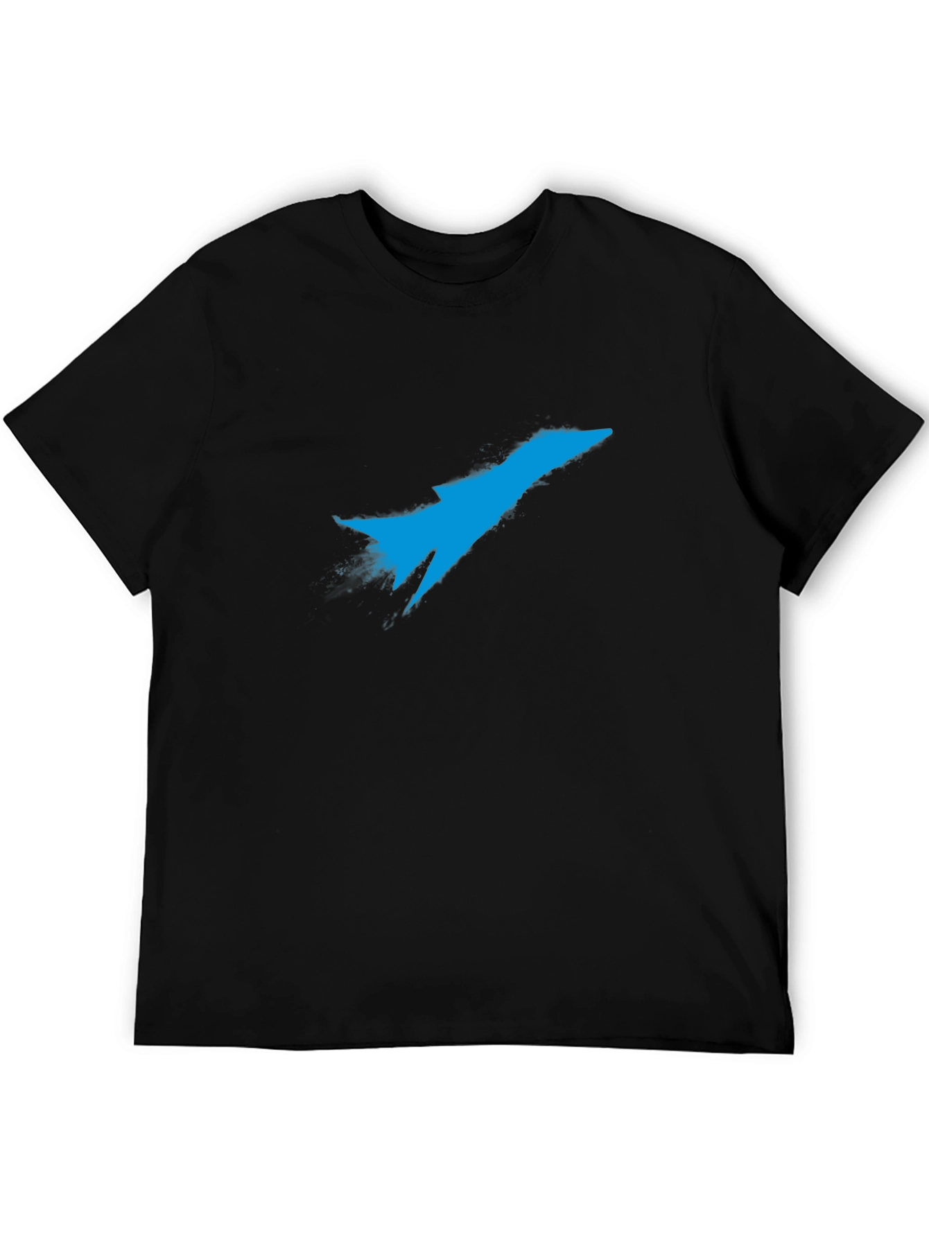 Black Jet Fighter Graphic T-Shirt - Black view 5