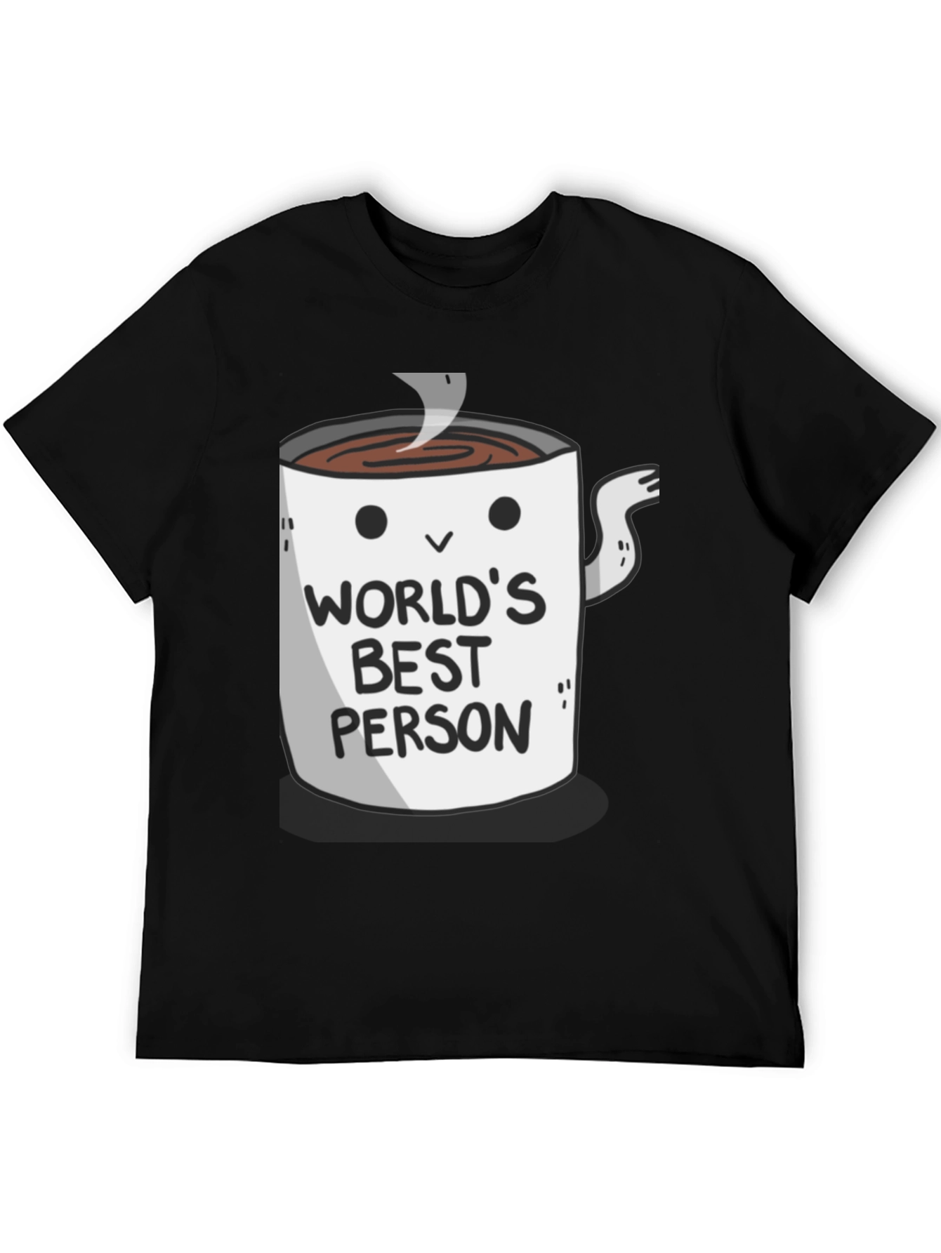 Black World's Best Person Coffee Mug Graphic T-Shirt view 5