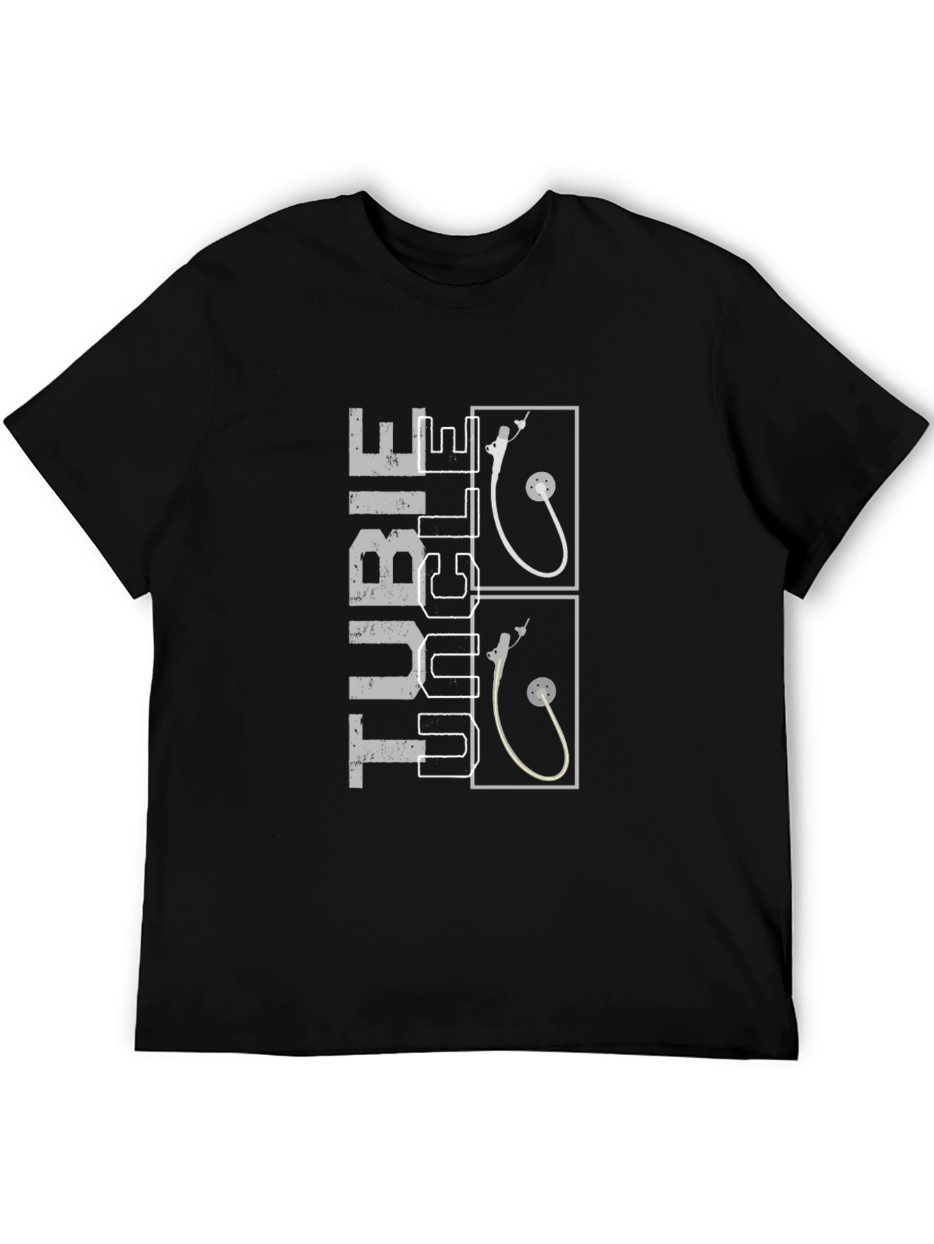 Black Funny Tubicle T-Shirt - Medical Humor view 5