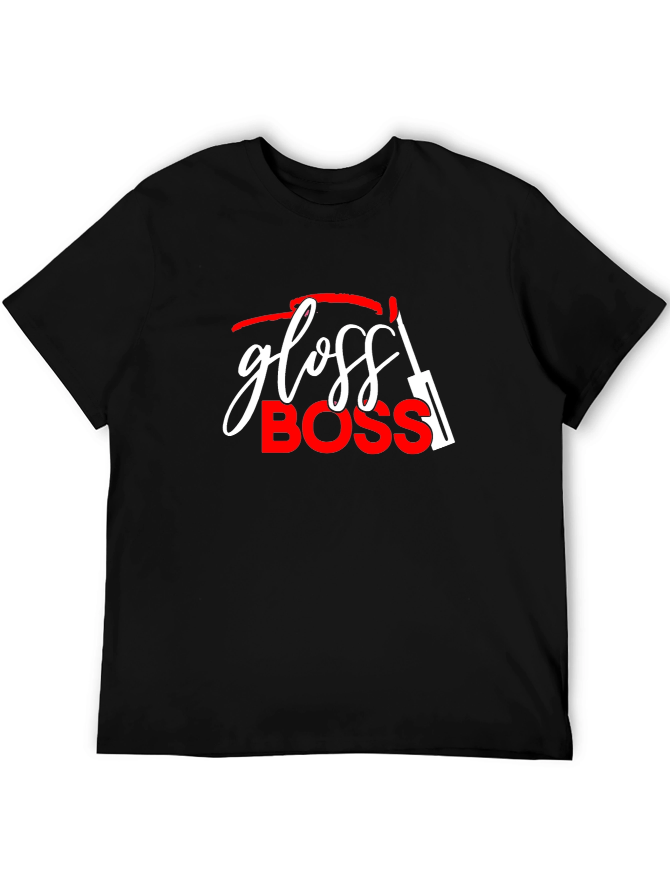 Black Gloss Boss Graphic T-Shirt view 5