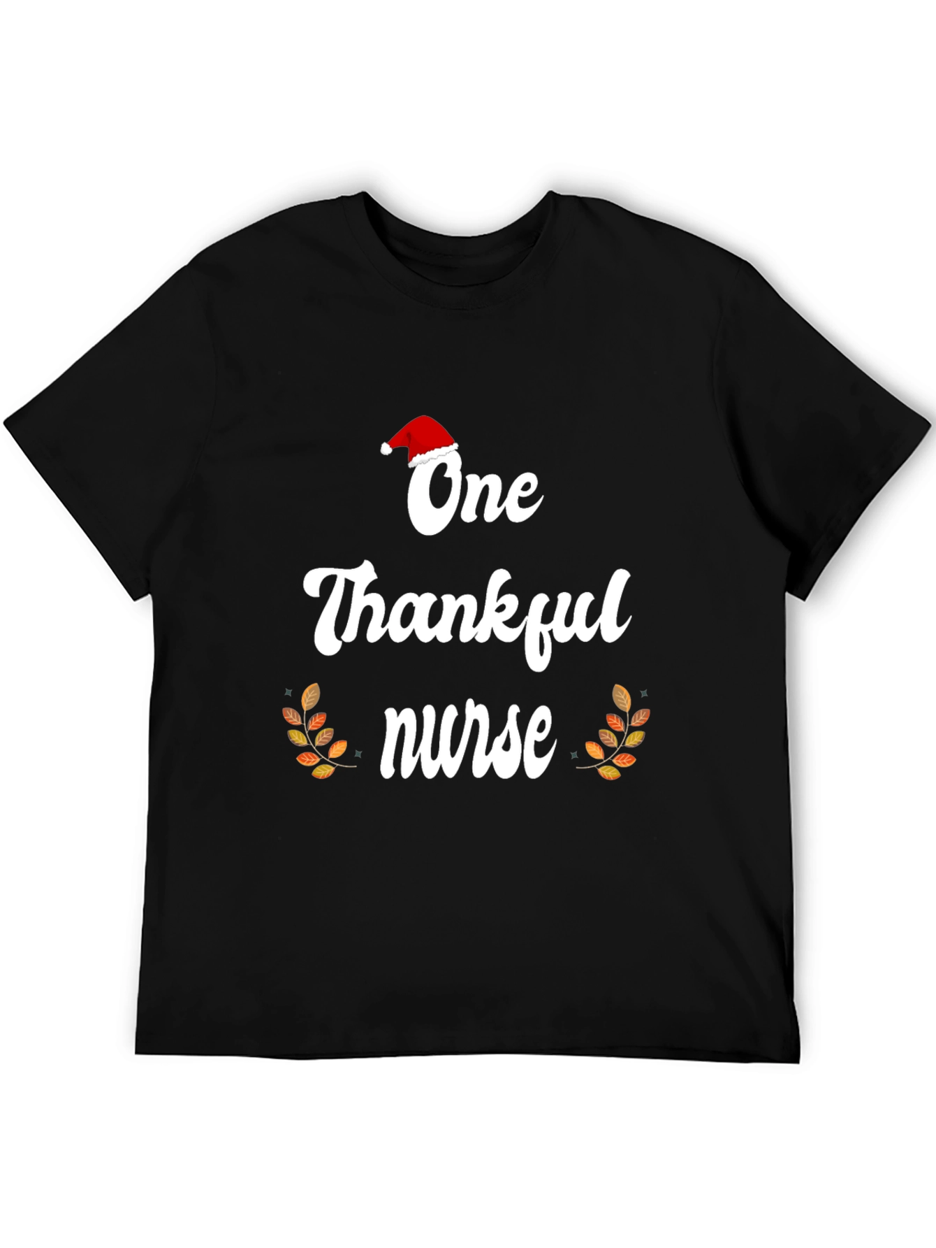 Black One Thankful Nurse T-Shirt view 5