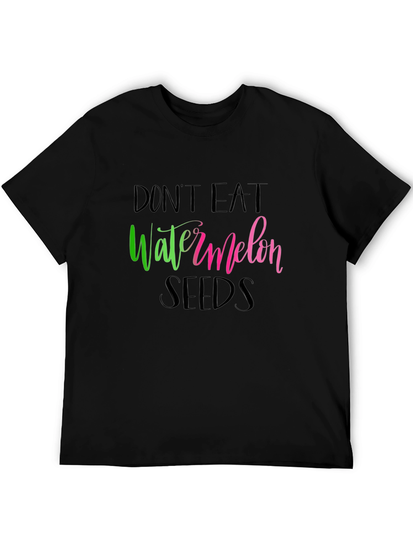 Black Don't Eat Watermelon Seeds Graphic Tee view 5