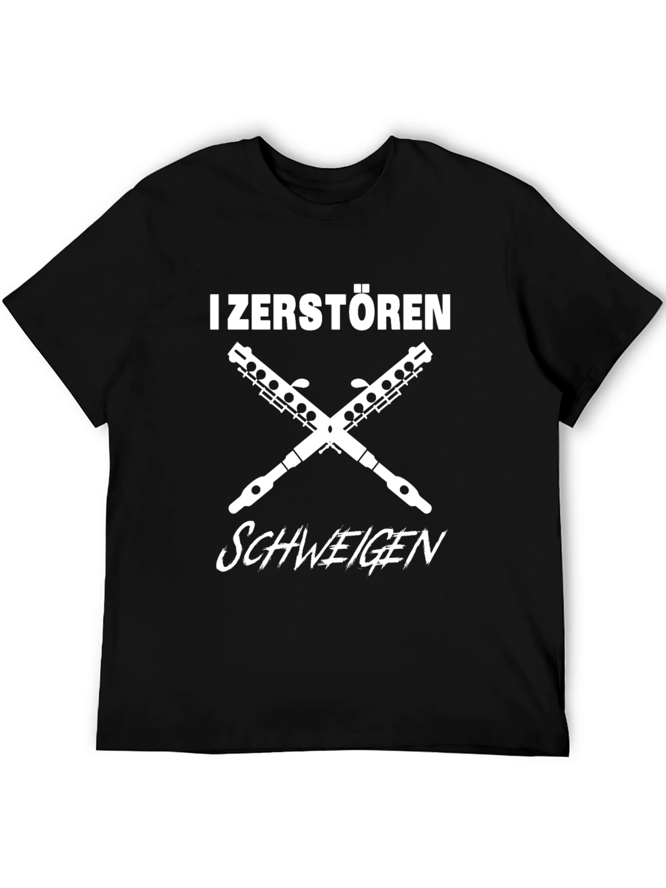 Black I Zerstören Schweigen T-Shirt view 5