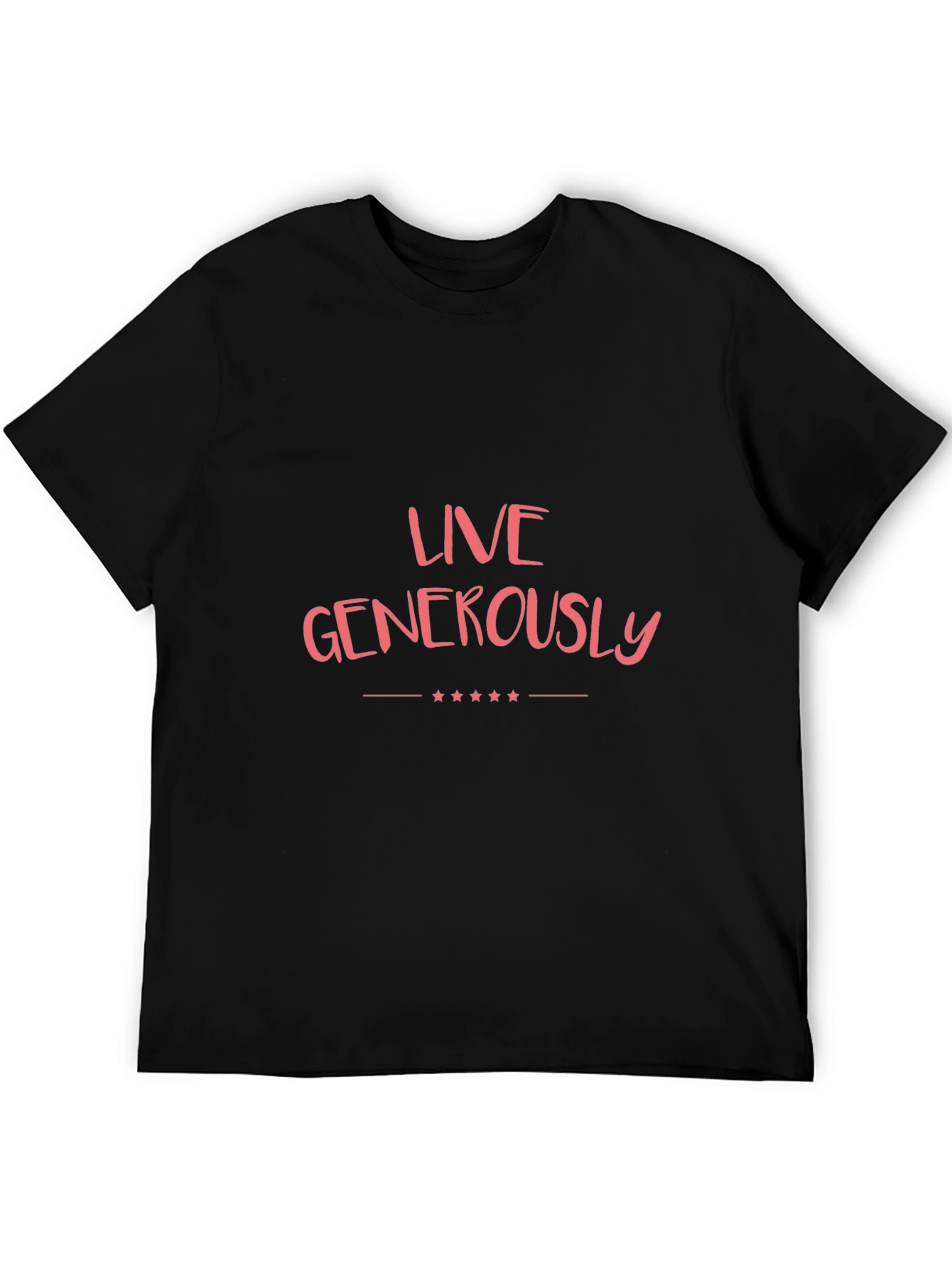 Black Live Generously Black Tee view 5
