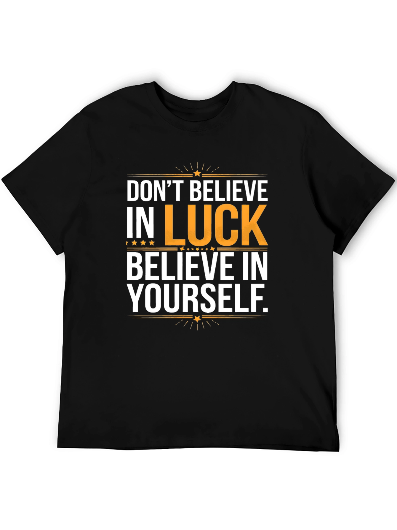 Black Believe In Yourself Graphic Tee view 5