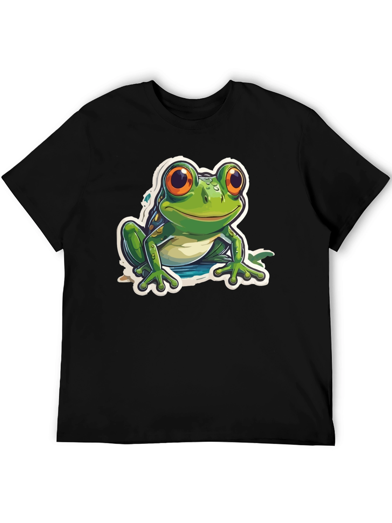 Black Frog Graphic Black T-Shirt view 5