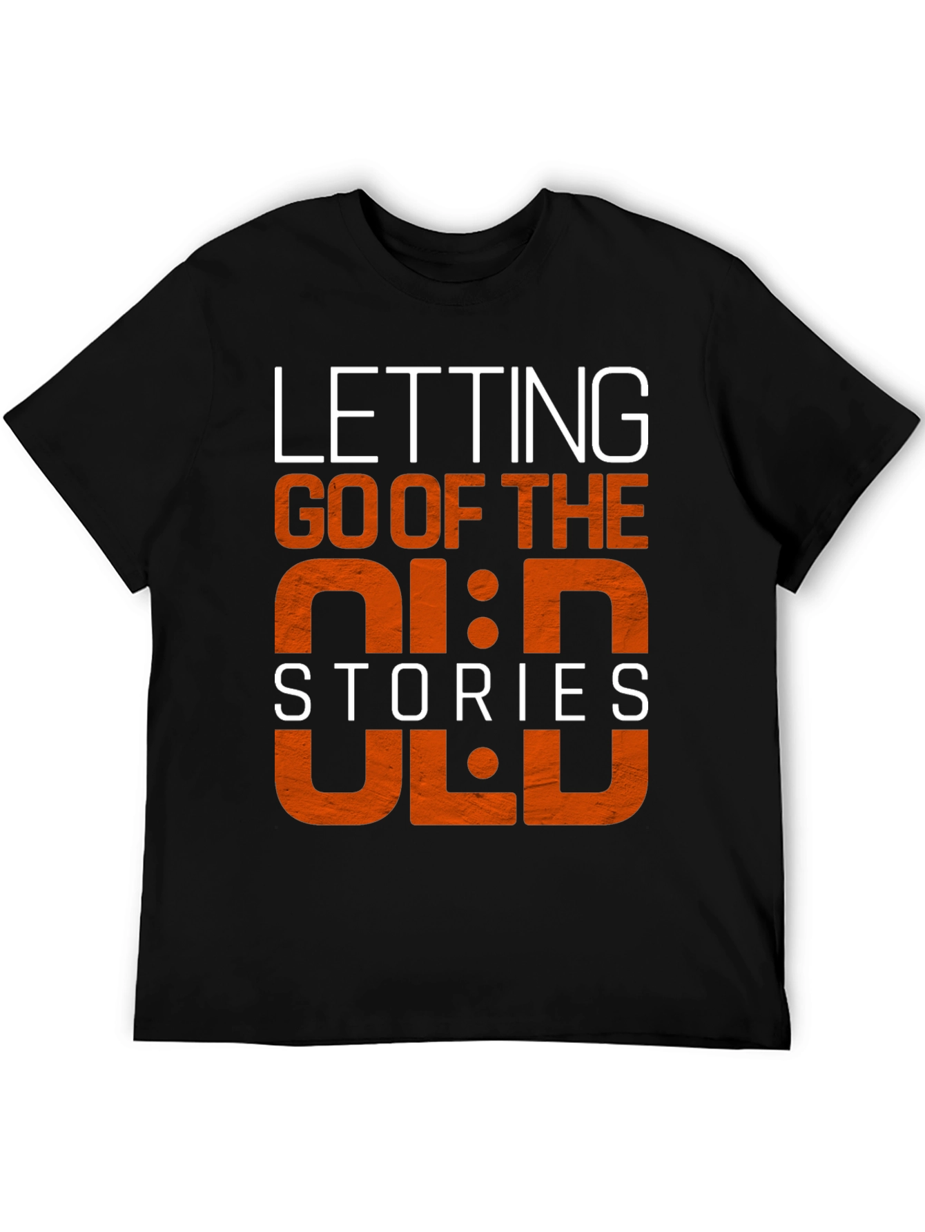 Black Letting Go T-Shirt - Motivational Graphic Tee view 5