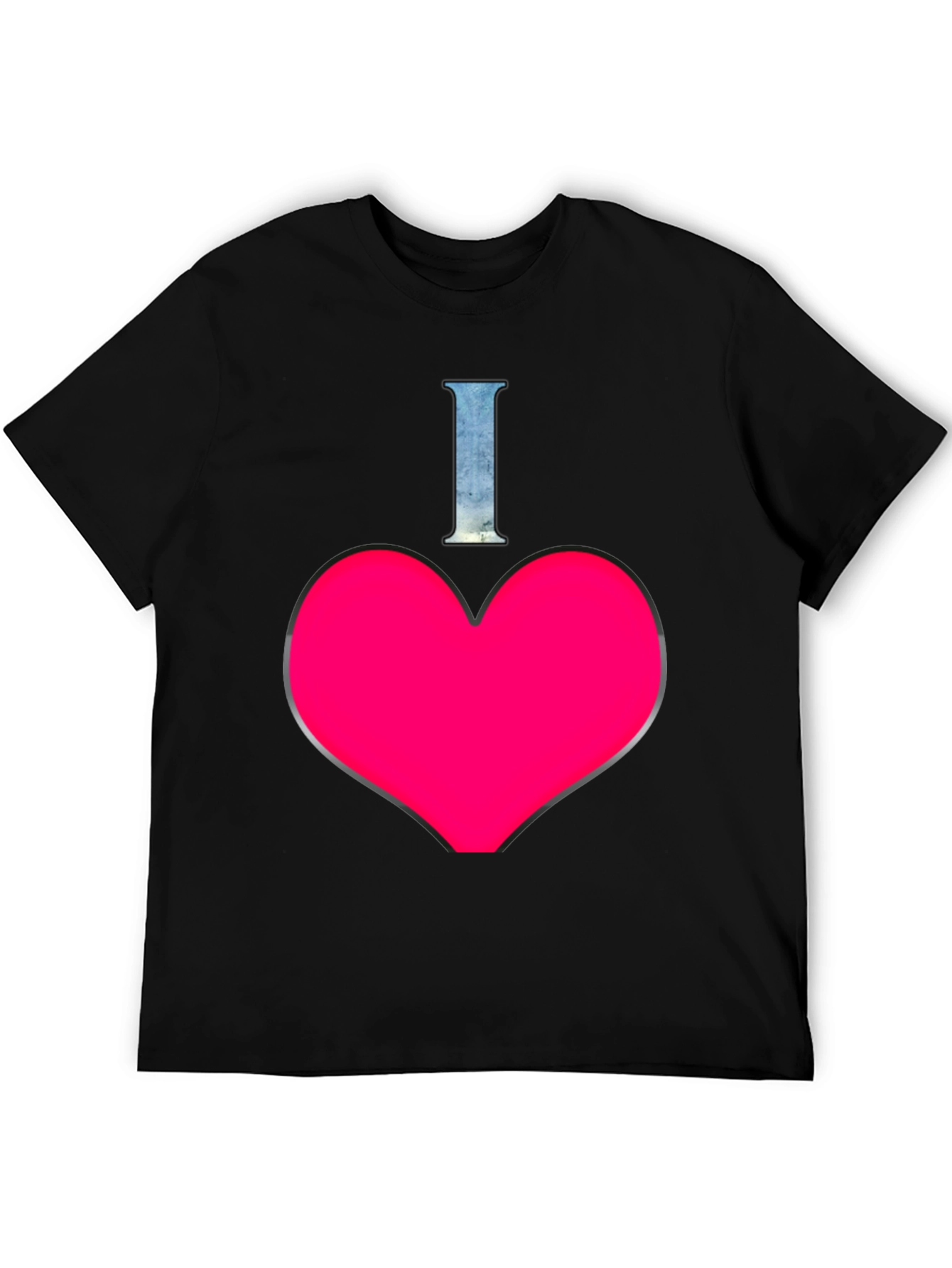 Black I Heart T-Shirt - Stylish Graphic Tee view 5