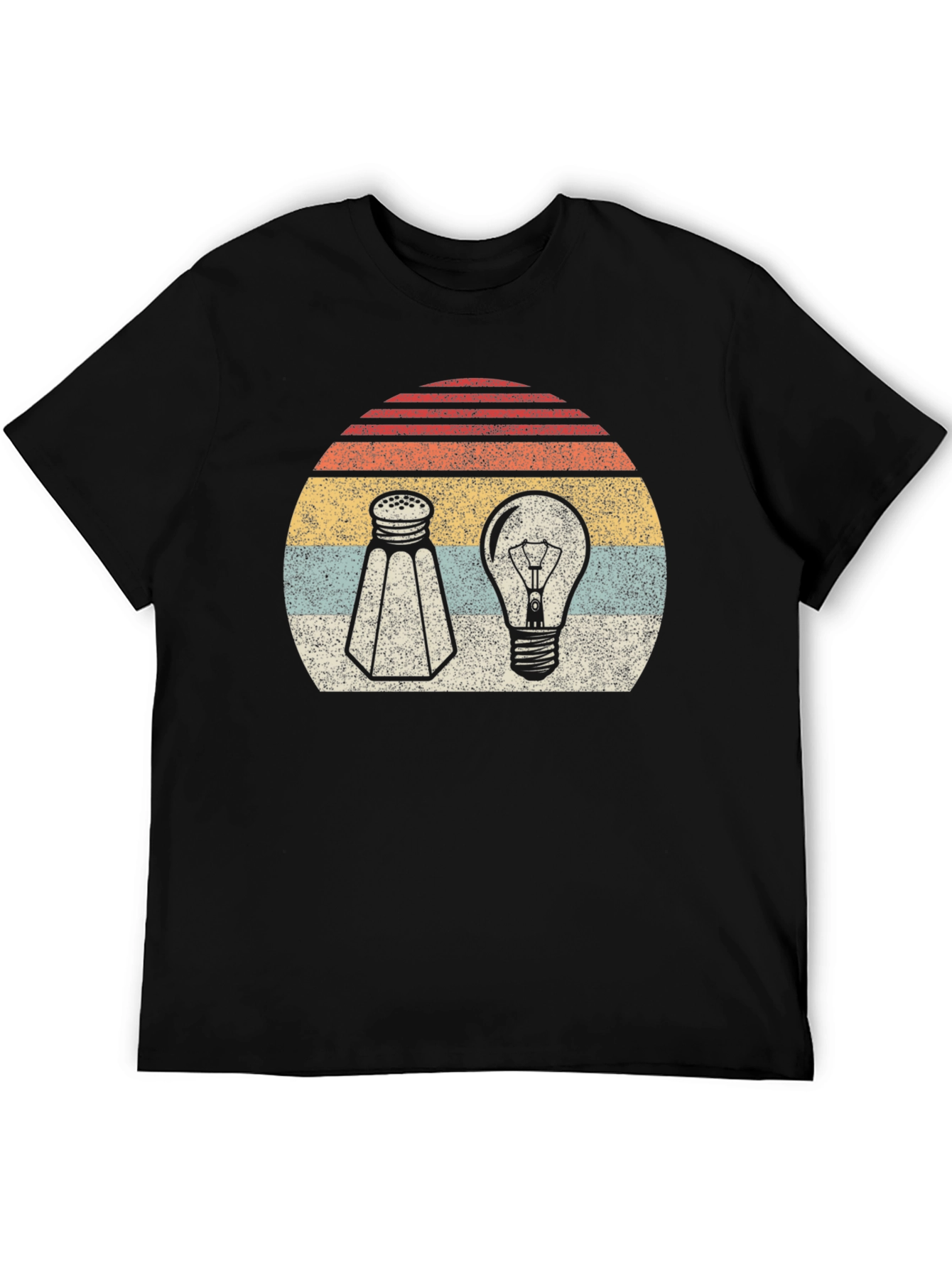 Black Salt and Light Graphic Tee - Retro Design view 5