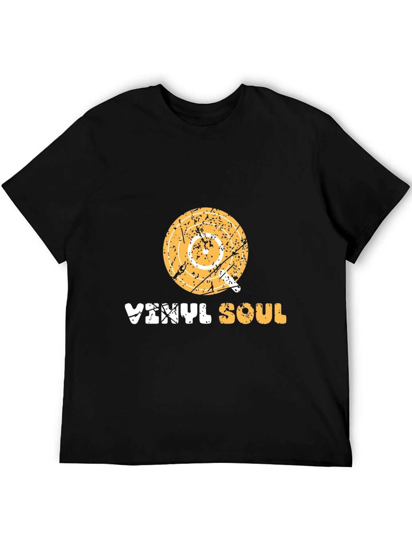 Black Vinyl Soul Graphic Tee - Retro Music T-Shirt view 5