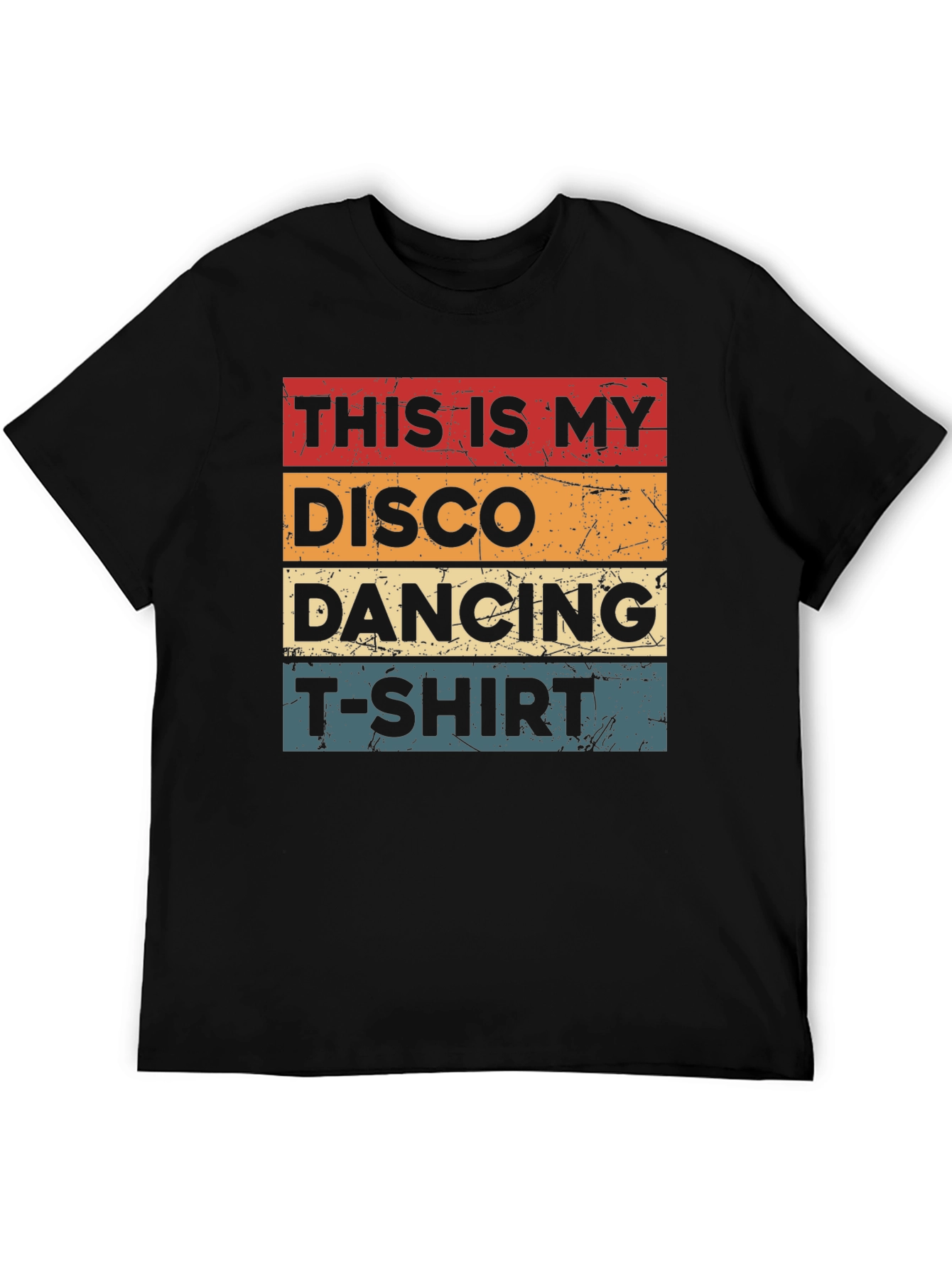 Black Disco Dancing Graphic T-Shirt - Retro Style view 5